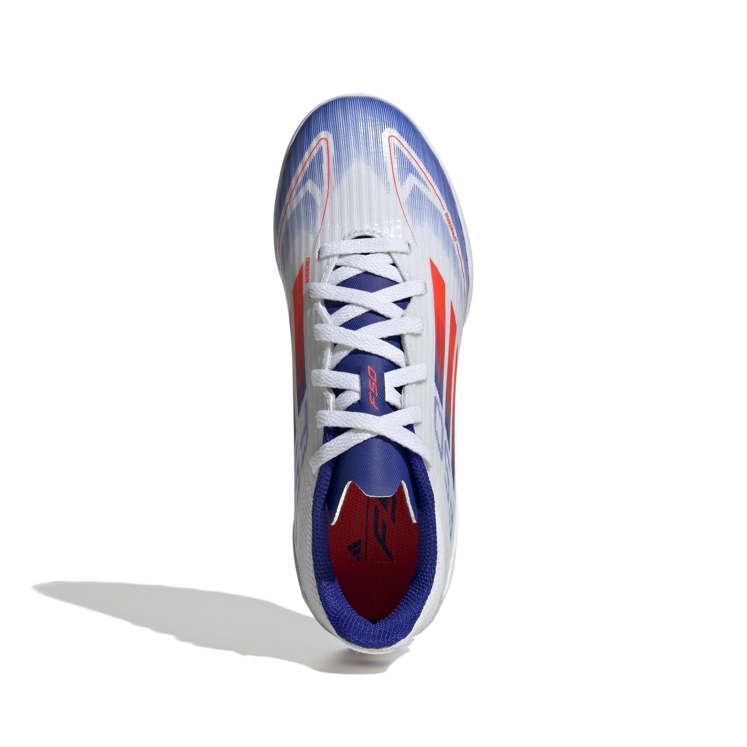 Unisex Kids F50 League Turf Boots, White, , large image number 1