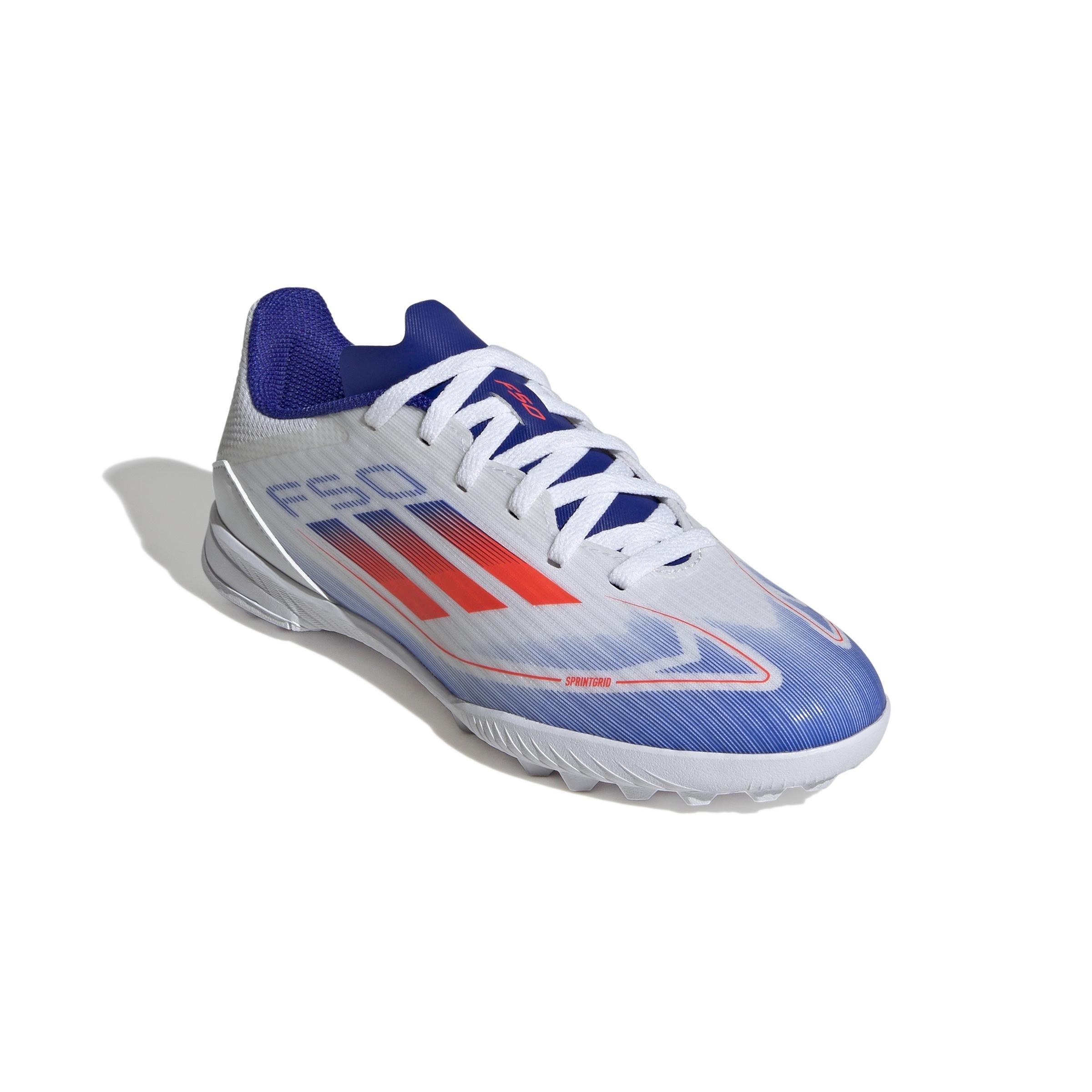 Unisex Kids F50 League Turf Boots, White, , large image number 2