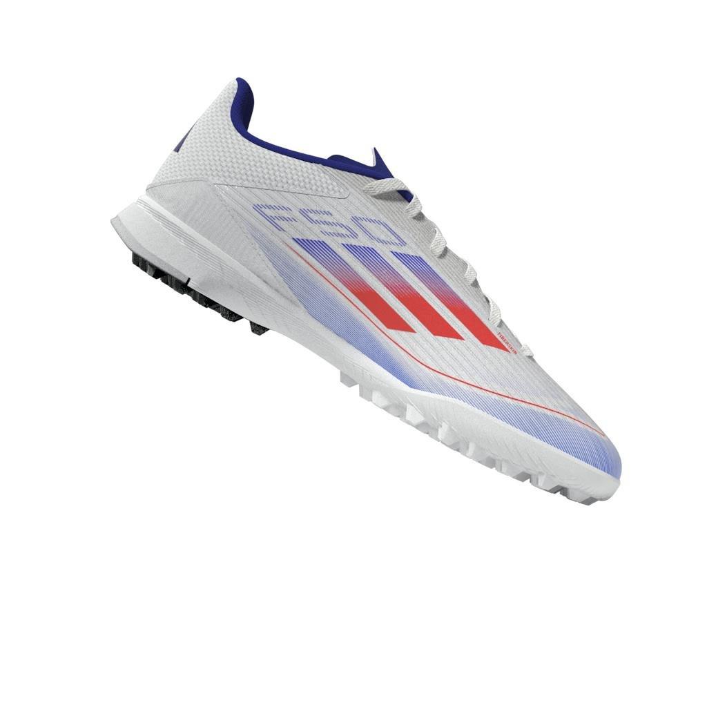 Unisex Kids F50 League Turf Boots, White, , large image number 6