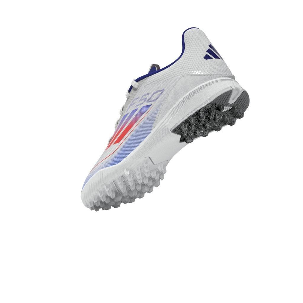 Unisex Kids F50 League Turf Boots, White, , large image number 8