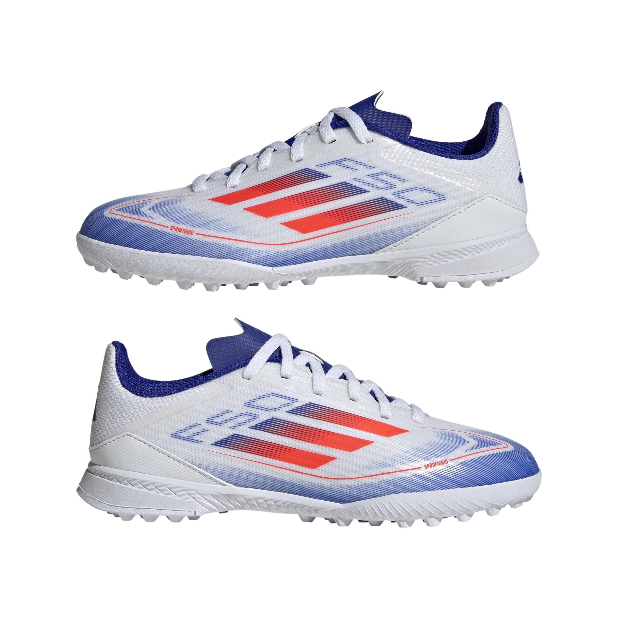 Unisex Kids F50 League Turf Boots, White, , large image number 9