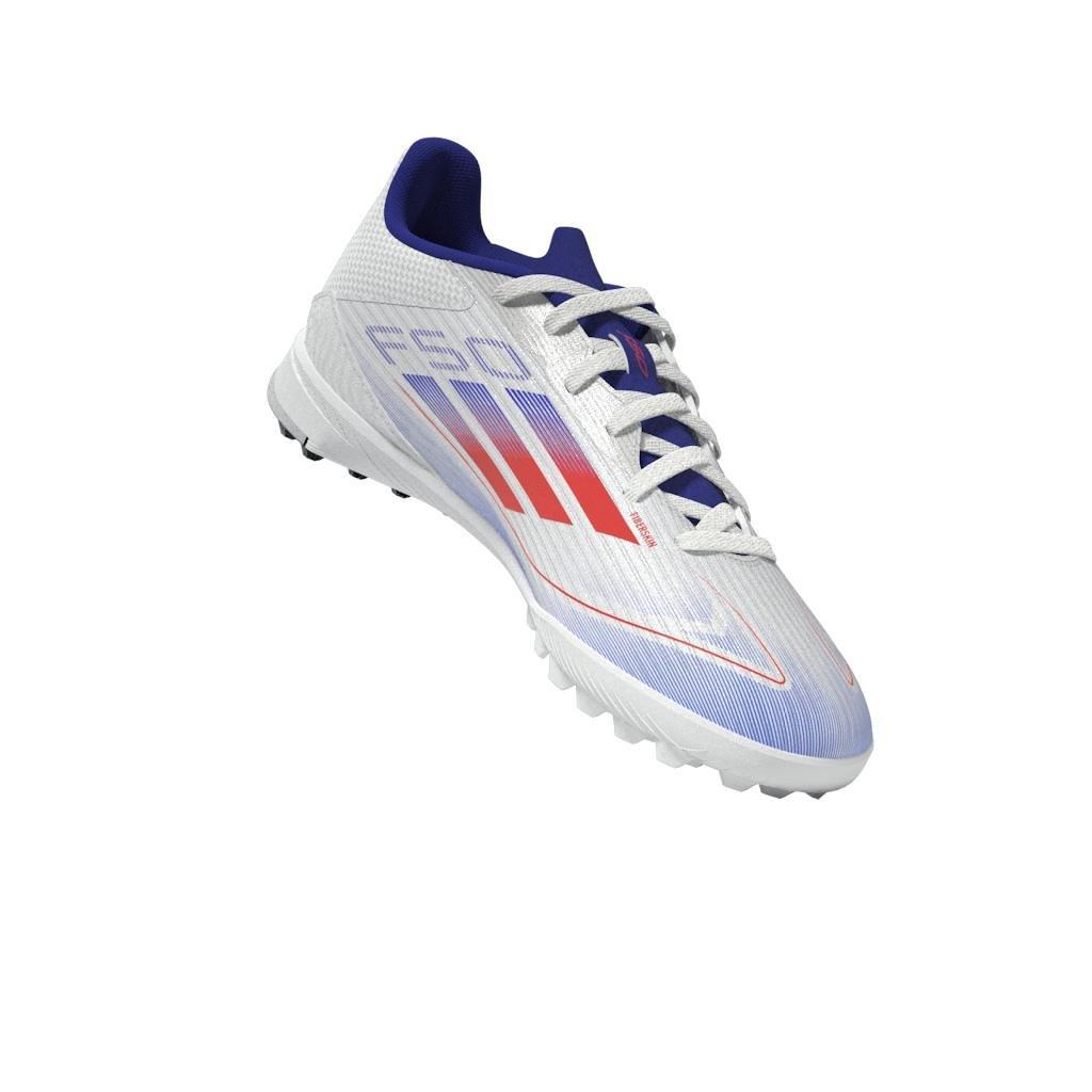 Unisex Kids F50 League Turf Boots, White, , large image number 12