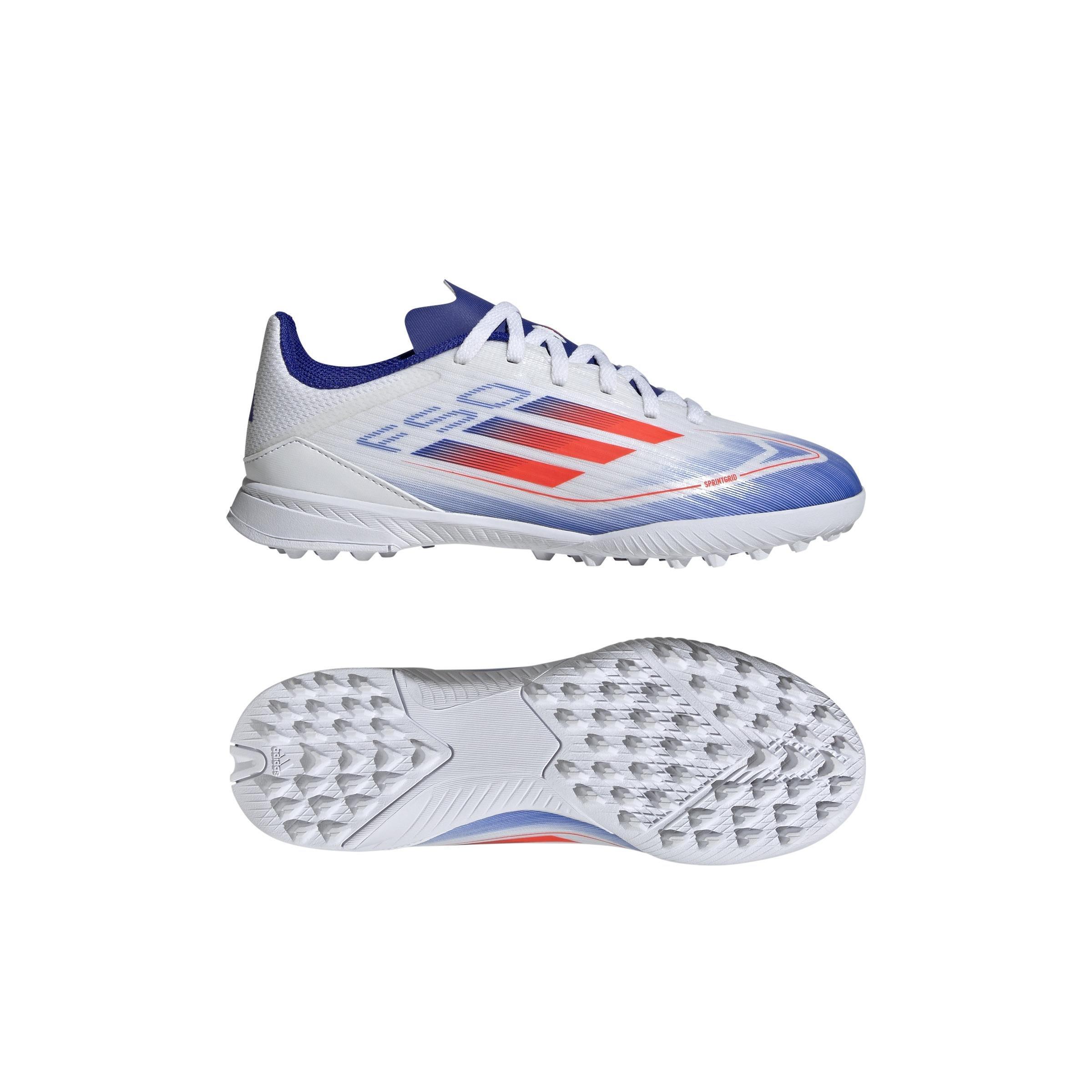 Unisex Kids F50 League Turf Boots, White, , large image number 13