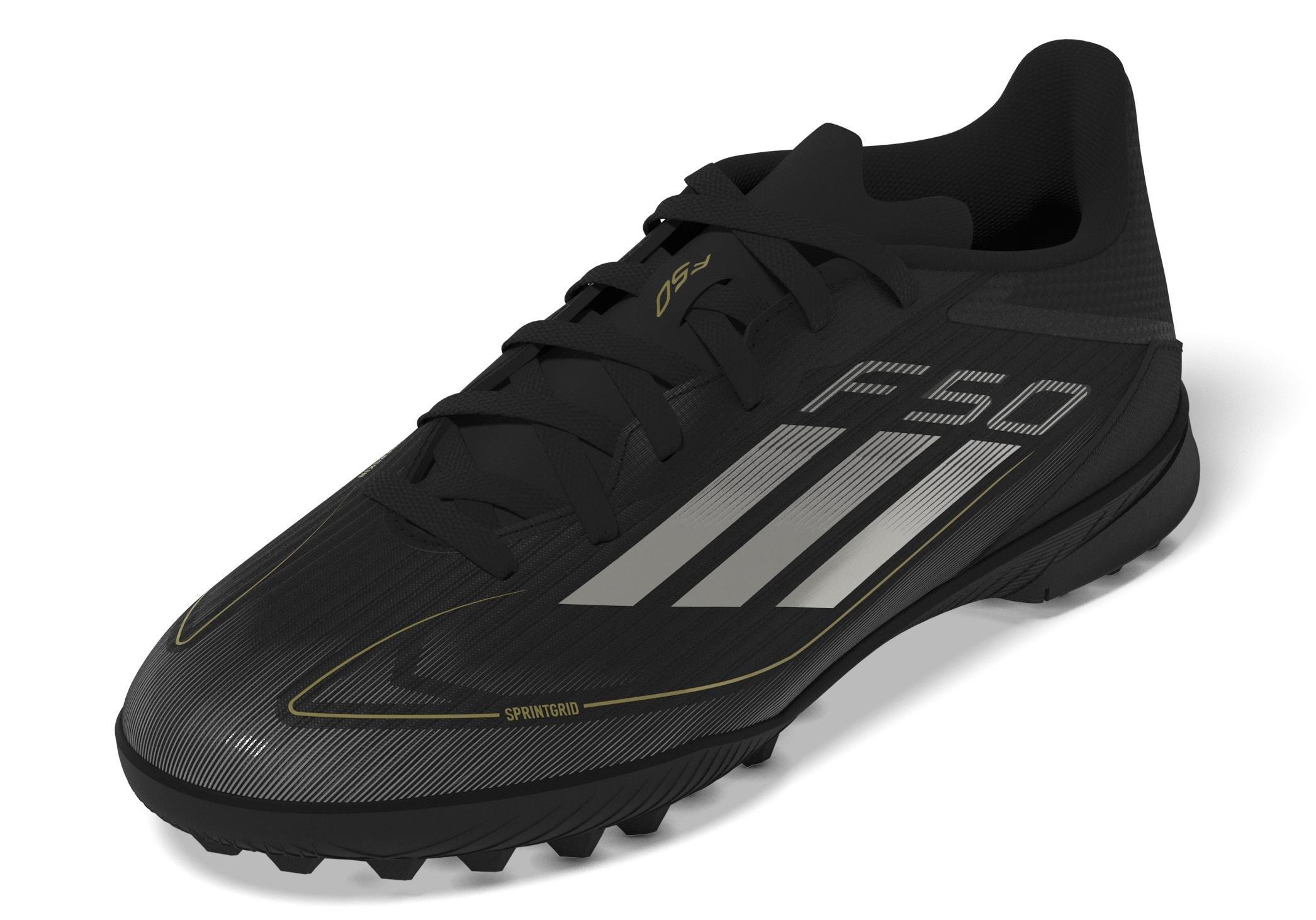 Unisex Kids F50 League Turf Boots, Black, A901_ONE, large image number 7