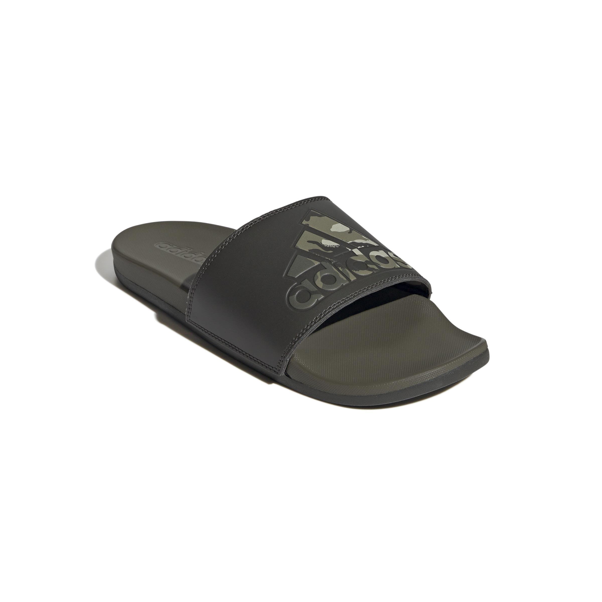 Unisex Adilette Comfort Slides, Green, A901_ONE, large image number 2