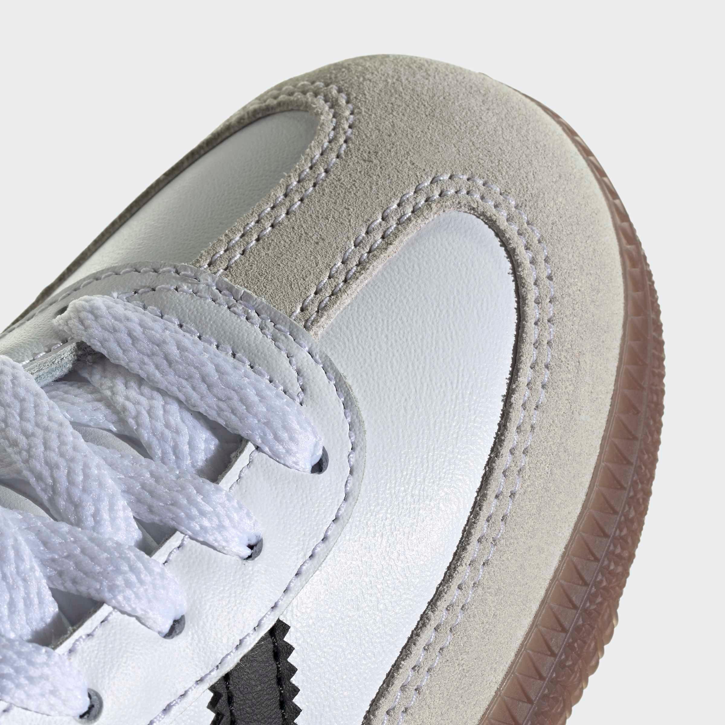 Kids Unisex Samba Indoor Football Boots, White, A901_ONE, large image number 6