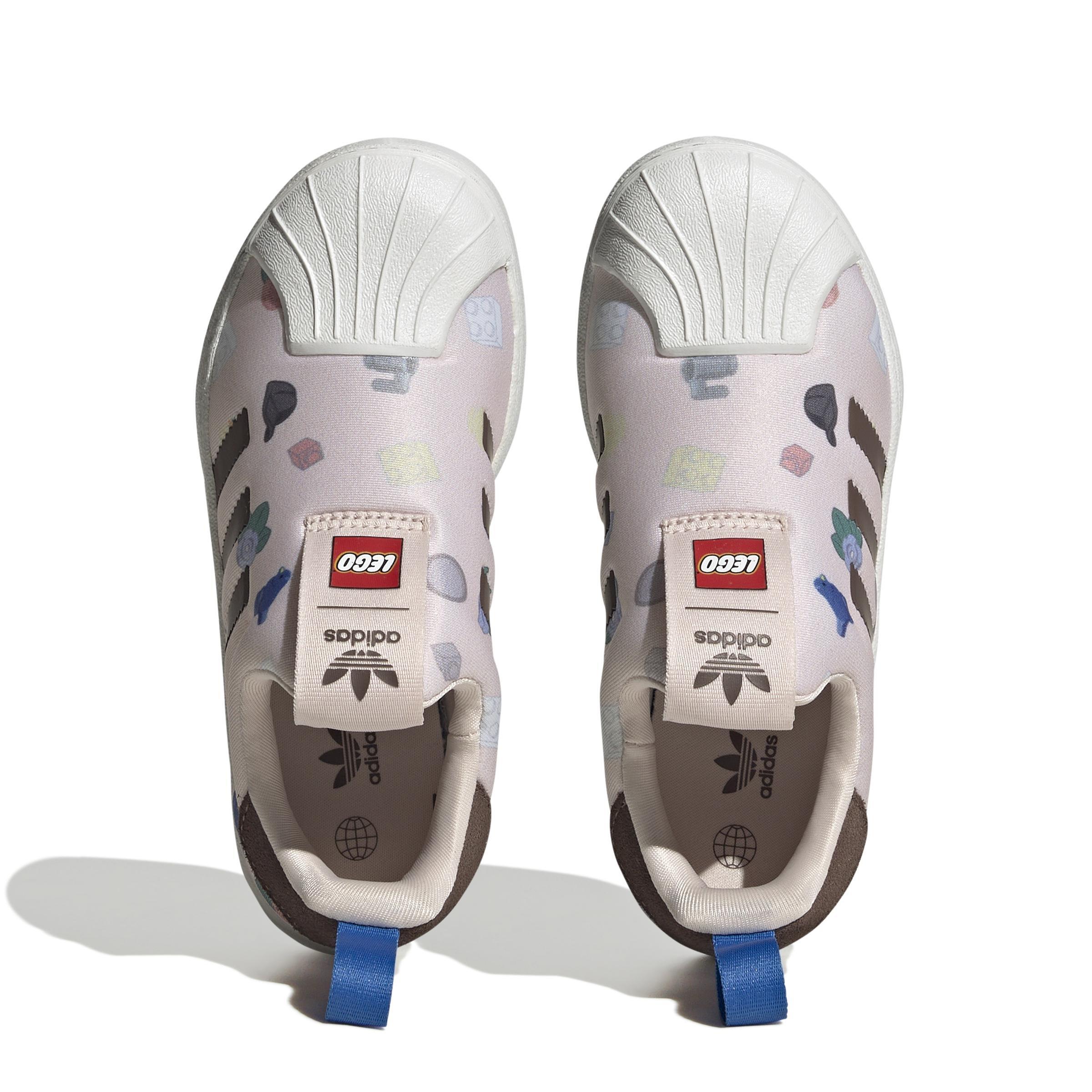 Unisex Kids Superstar 360 X Lego Shoes, Pink, A901_ONE, large image number 6