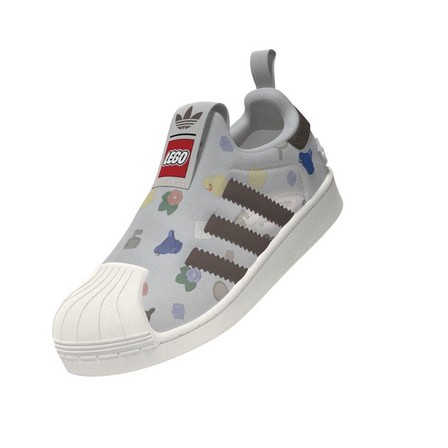 Unisex Kids Adidas Superstar 360 X Lego Shoes, Multicolour, A901_ONE, large image number 9