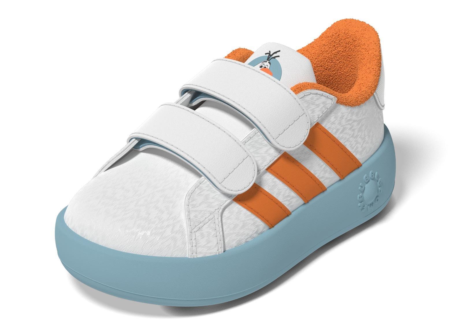 Unisex Kids adidas Disney Olaf Grand Court 2.0 Shoes, White, , large image number 13