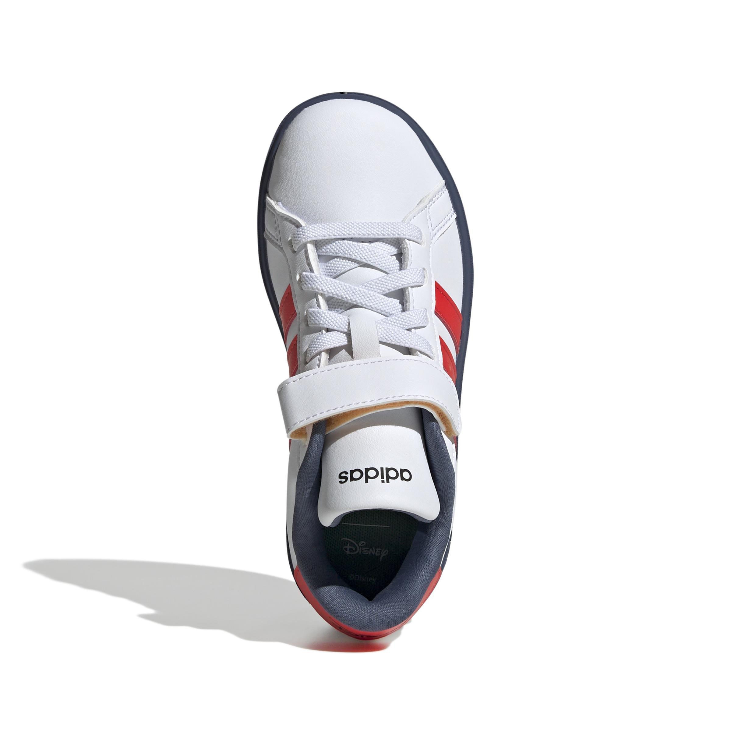 Unisex Kids Disney Mickey And Friends Grand Court Shoes, White, A901_ONE, large image number 1