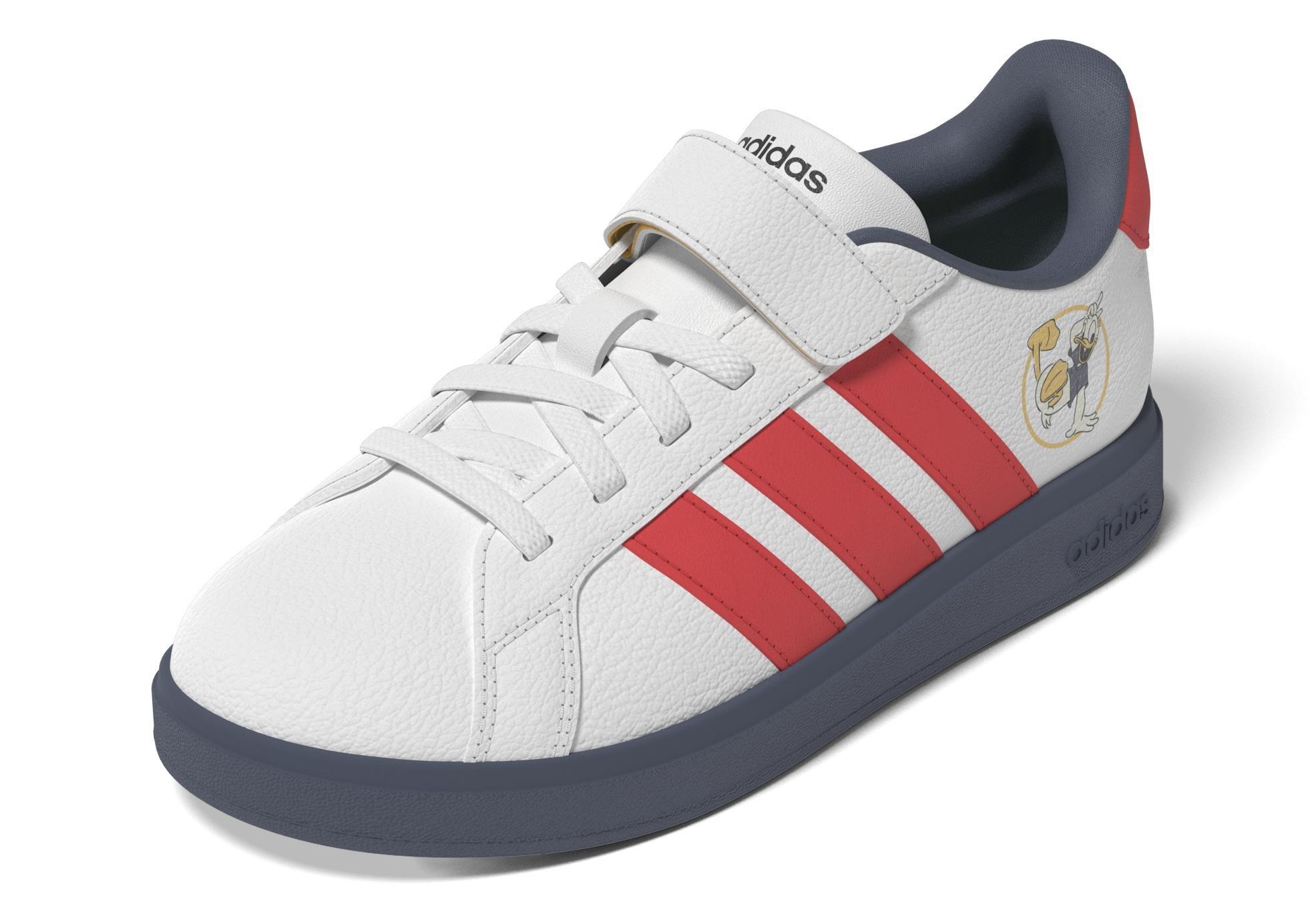 Unisex Kids Disney Mickey And Friends Grand Court Shoes, White, A901_ONE, large image number 6