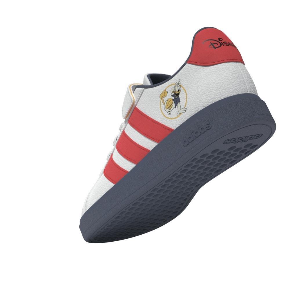 Unisex Kids Disney Mickey And Friends Grand Court Shoes, White, A901_ONE, large image number 7