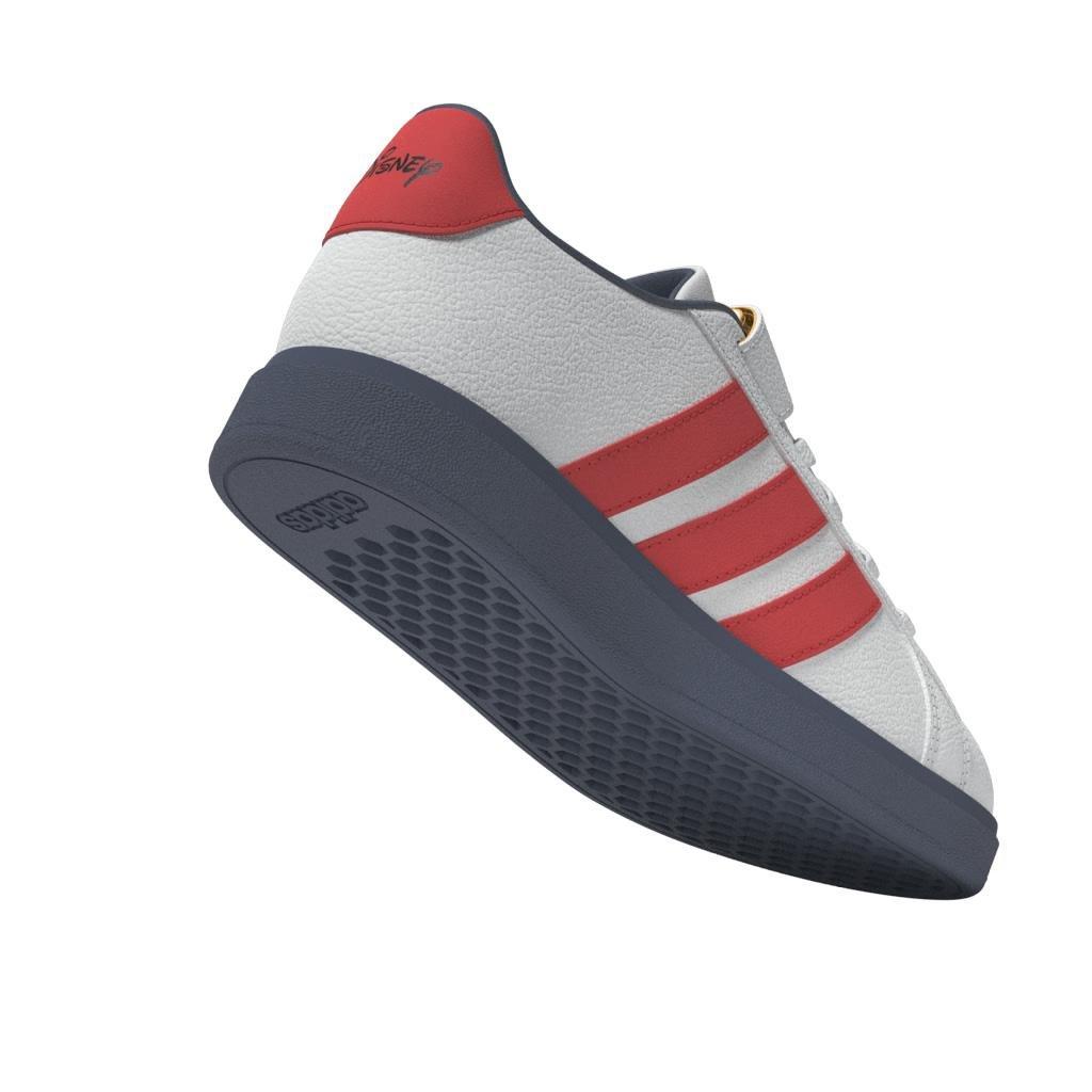 Unisex Kids Disney Mickey And Friends Grand Court Shoes, White, A901_ONE, large image number 14