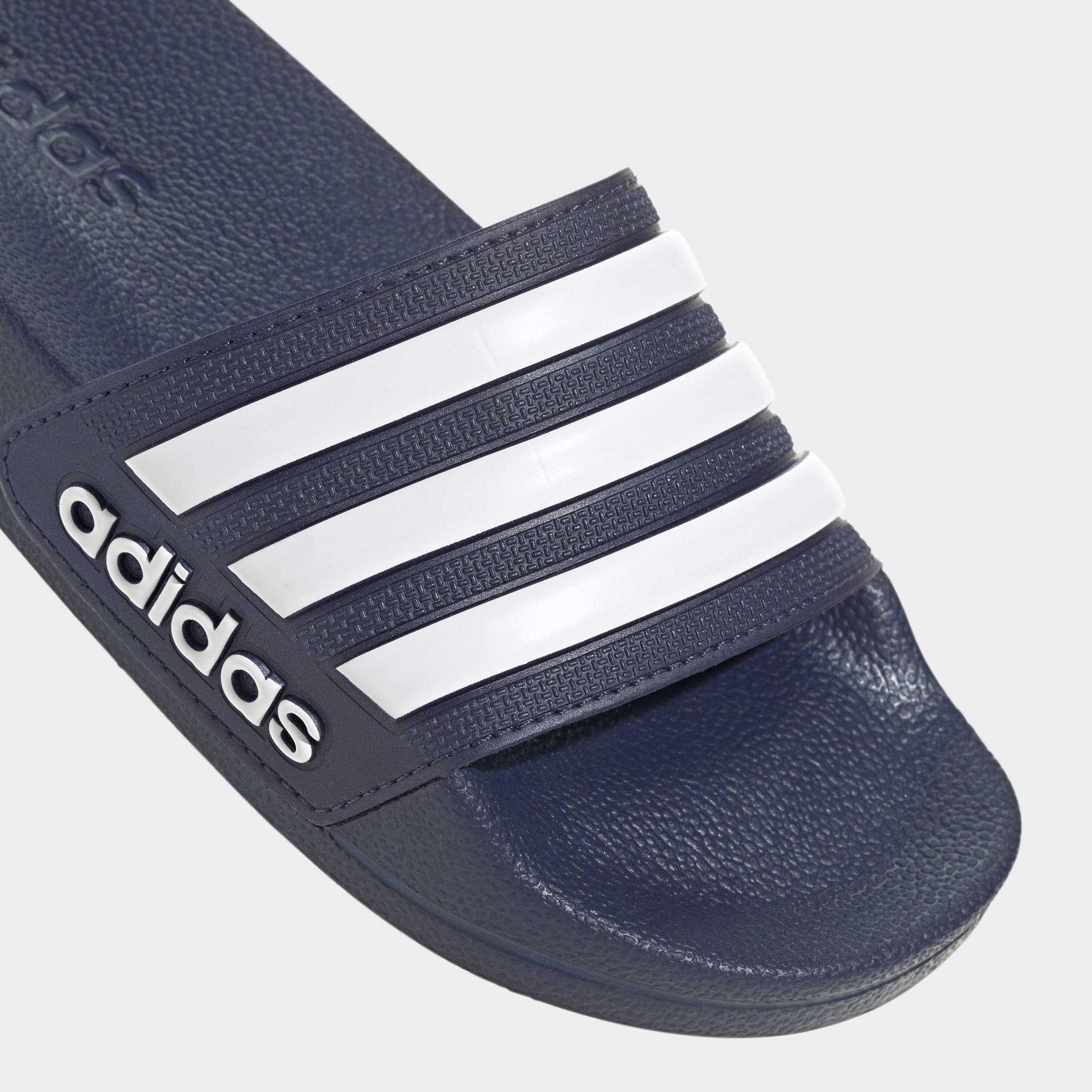 Kids Unisex adilette Shower Slides, Blue, A901_ONE, large image number 5
