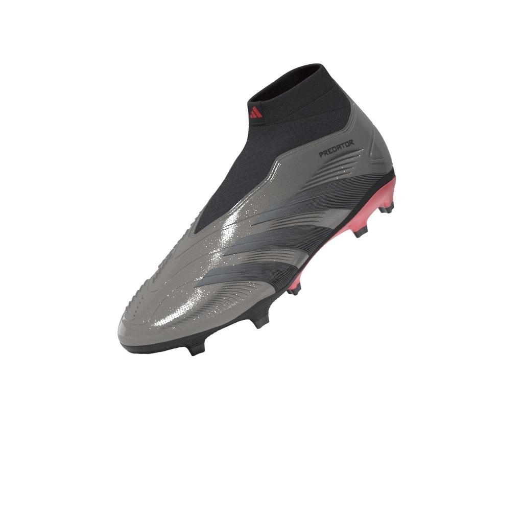 Unisex Predator League Laceless Firm Ground Boots, Grey, A901_ONE, large image number 8