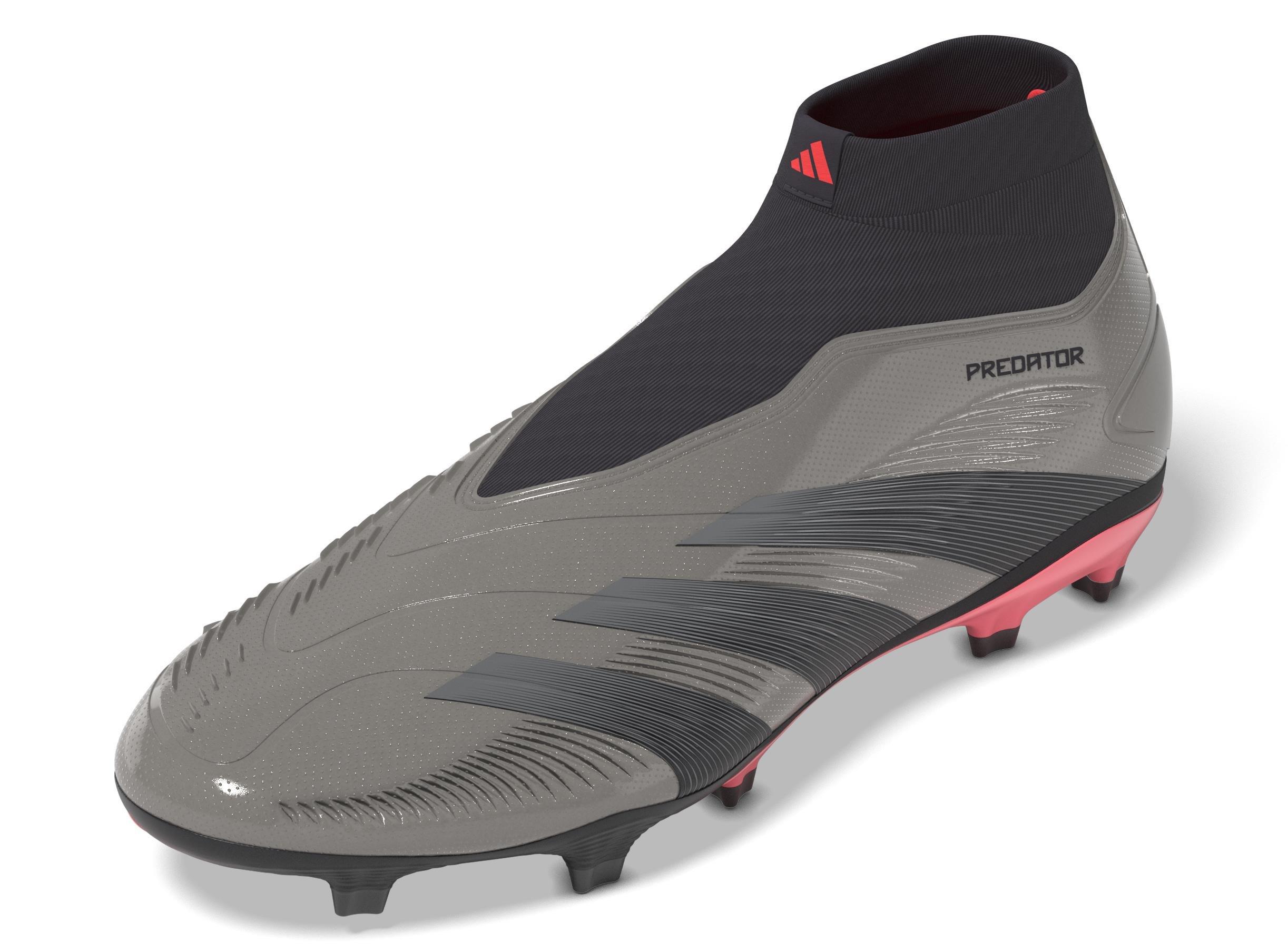 Unisex Predator League Laceless Firm Ground Boots, Grey, A901_ONE, large image number 12
