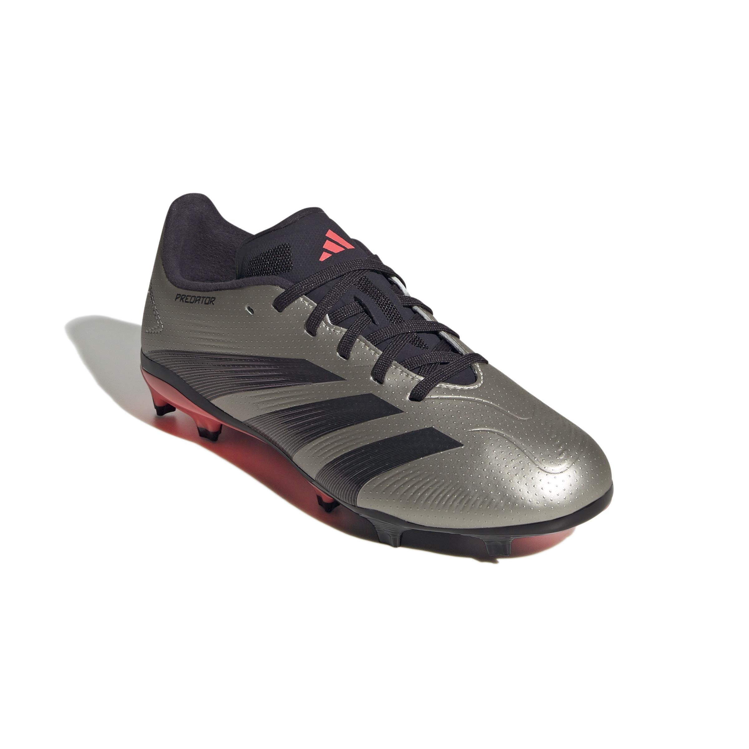 Unisex Kids Predator League Football Boots Firm Ground, Grey, , large image number 2