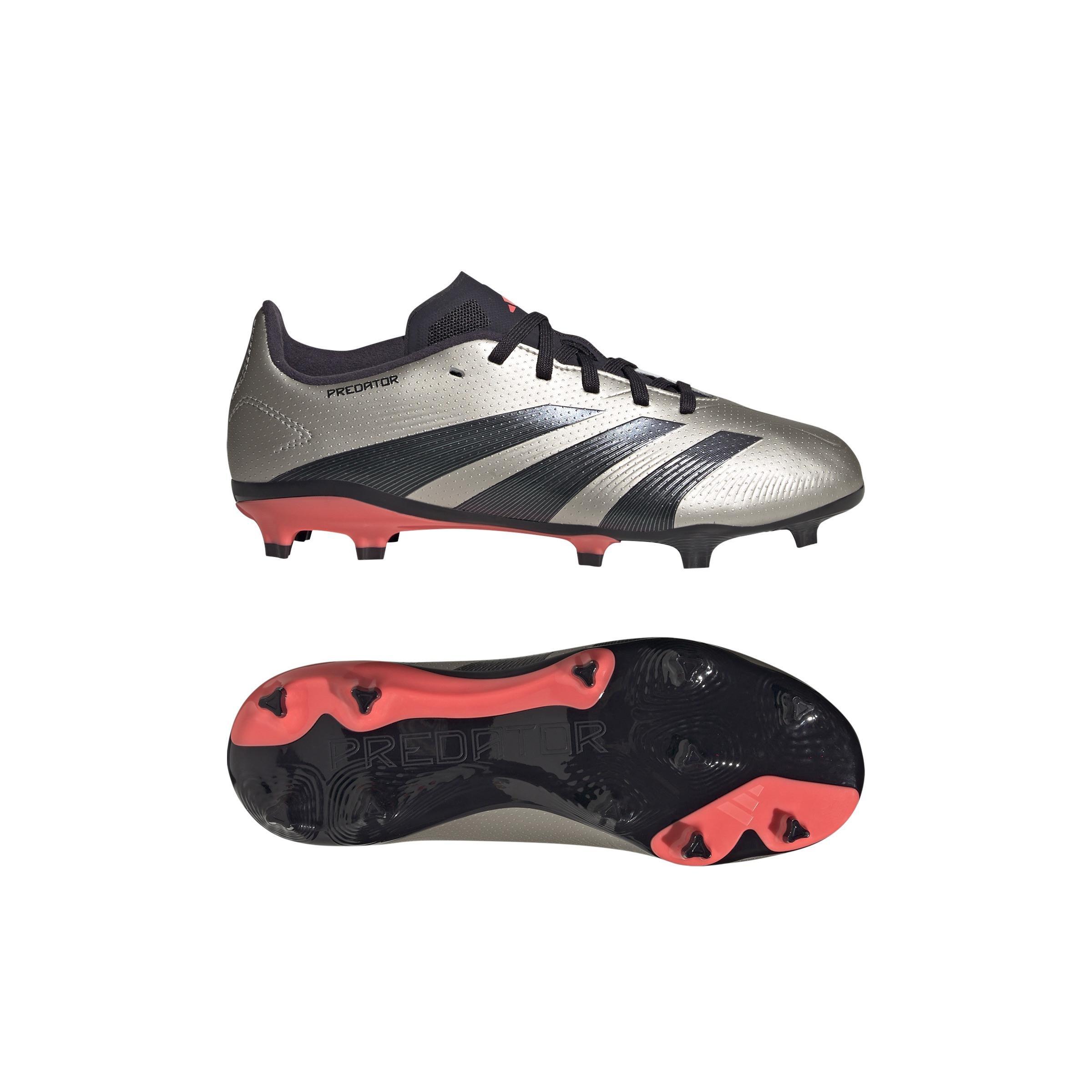 Unisex Kids Predator League Football Boots Firm Ground, Grey, , large image number 6