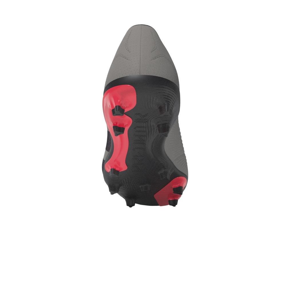 Unisex Kids Predator League Football Boots Firm Ground, Grey, , large image number 10