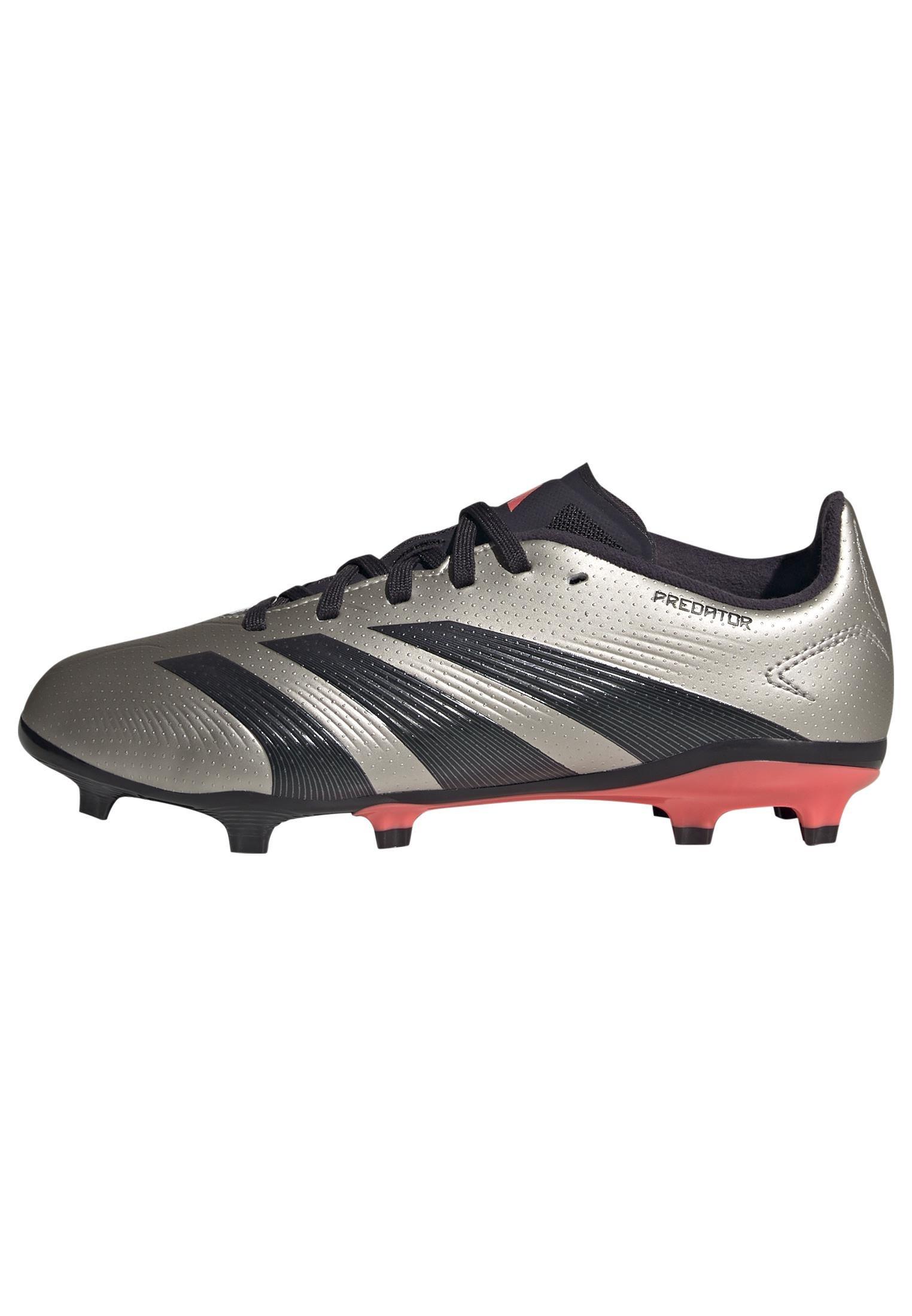Unisex Kids Predator League Football Boots Firm Ground, Grey, , large image number 14