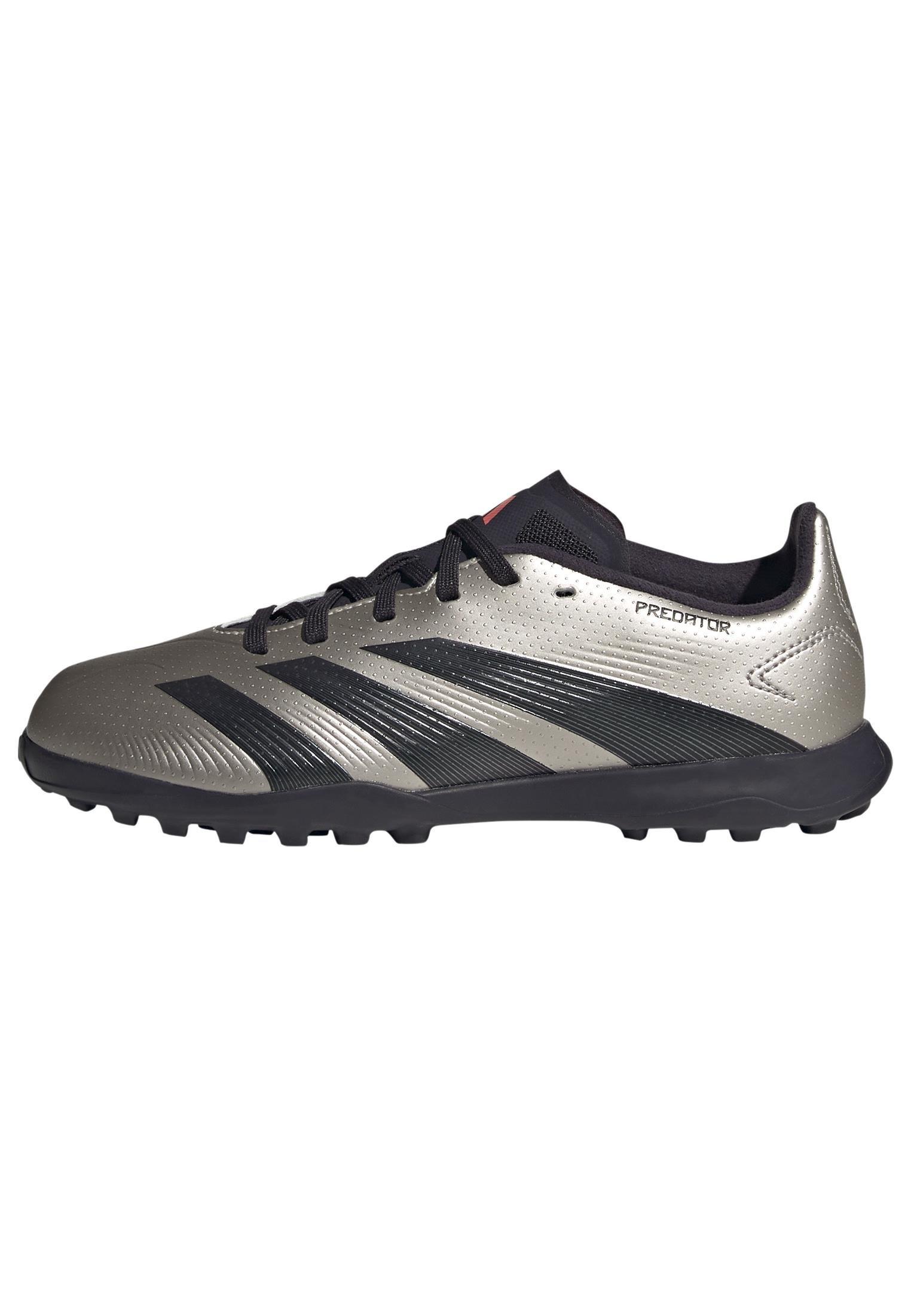 Unisex Kids Predator League J Football Boots Turf, Grey, A901_ONE, large image number 7
