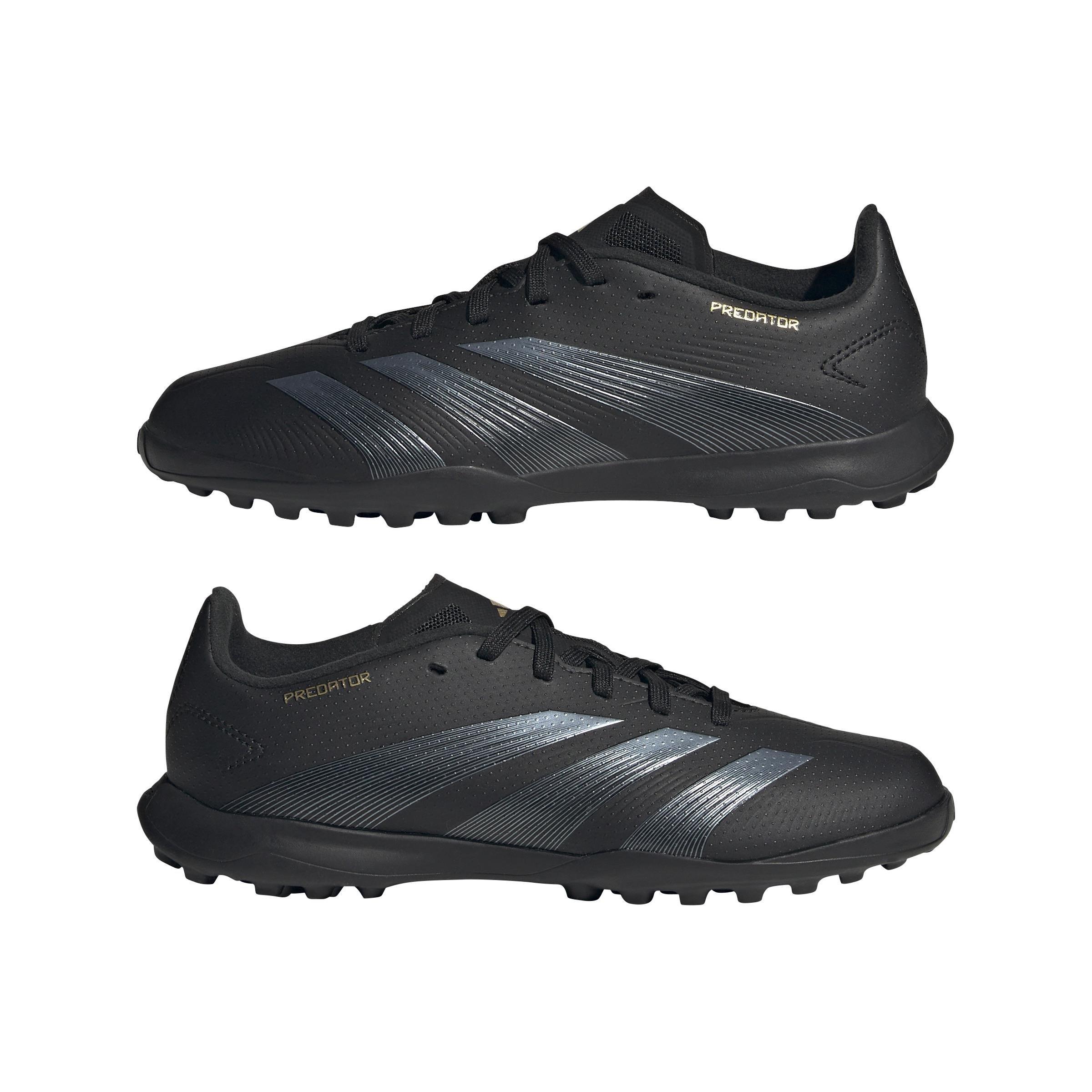 Unisex Kids Predator League Turf Boots, Black, A901_ONE, large image number 12