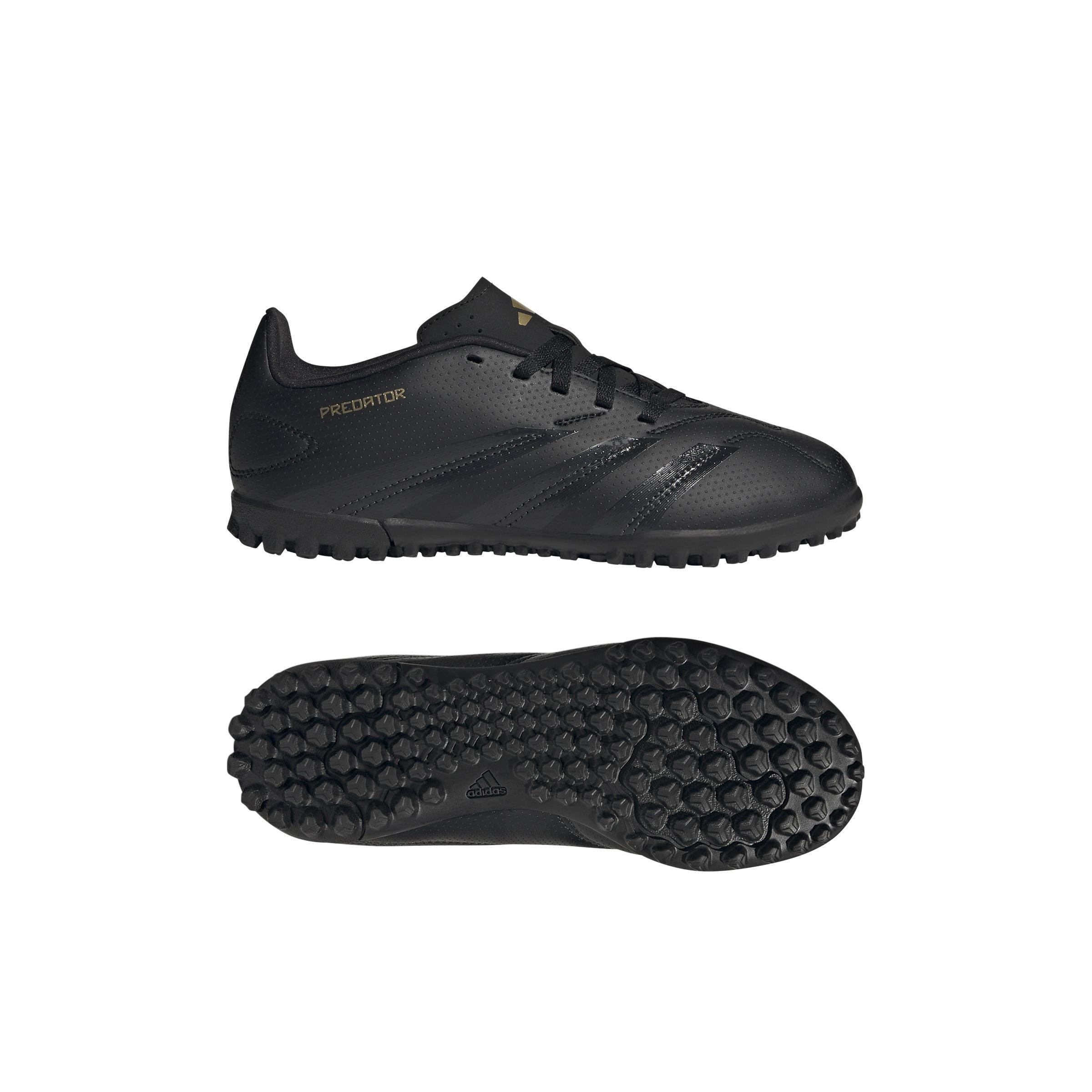 Unisex Kids Predator Club Turf Boots, Black, A901_ONE, large image number 7