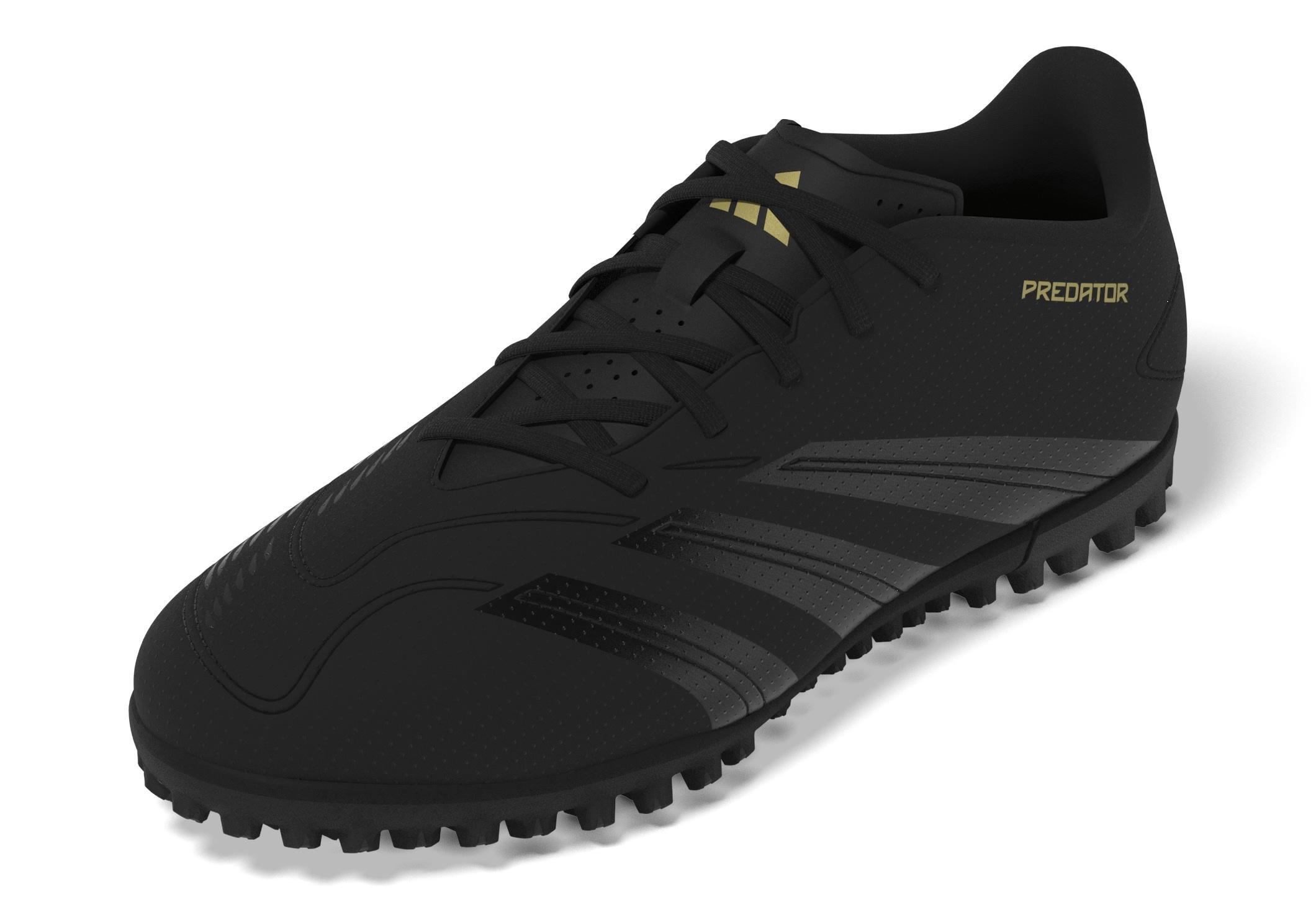 Unisex Kids Predator Club Turf Boots, Black, A901_ONE, large image number 14
