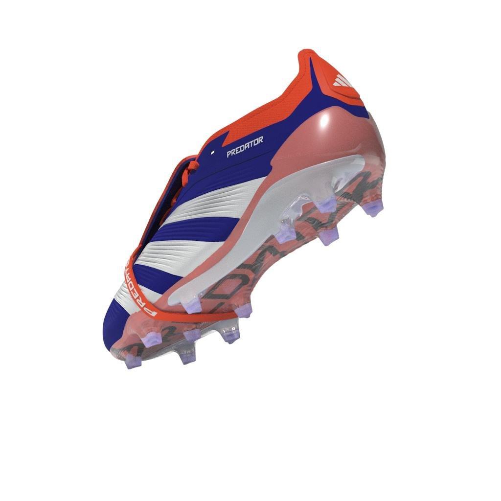 Unisex Predator Elite Fold-Over Tongue Firm Ground Boots, Blue, A901_ONE, large image number 8