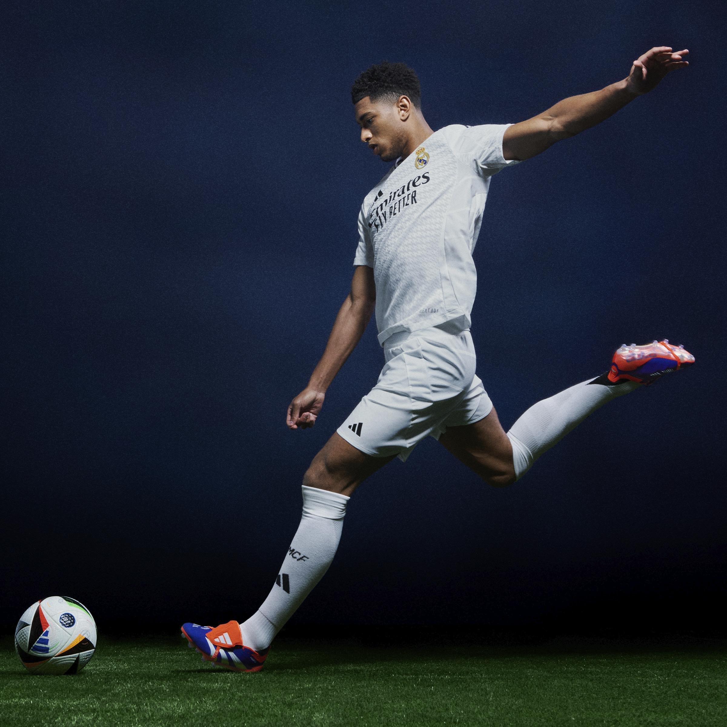 Unisex Predator Elite Fold-Over Tongue Firm Ground Boots, Blue, A901_ONE, large image number 10