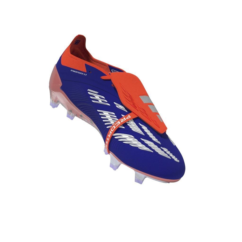 Unisex Predator Elite Fold-Over Tongue Firm Ground Boots, Blue, A901_ONE, large image number 11