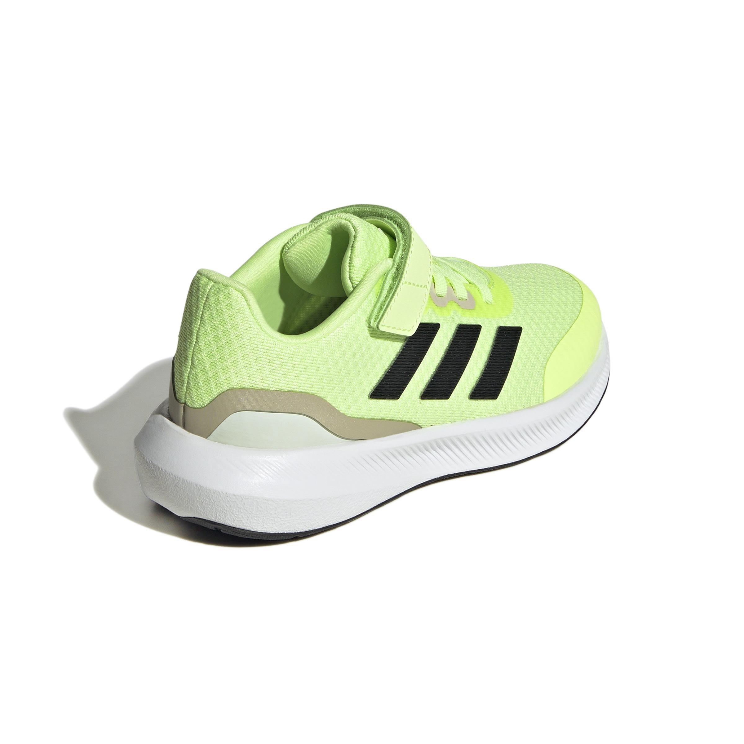 Unisex Kids RunFalcon 3.0 Elastic Lace Top Strap Shoes, Green, A901_ONE, large image number 3