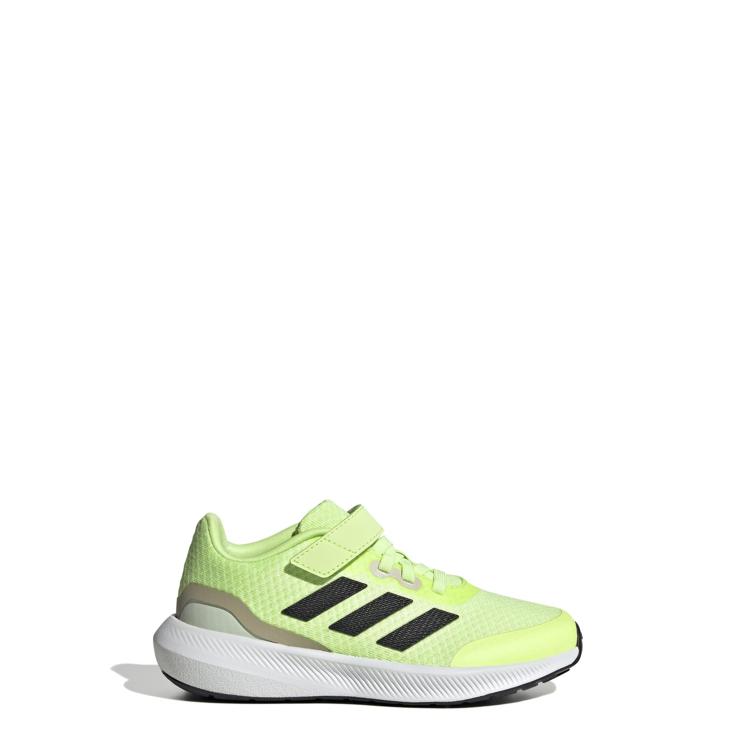 Unisex Kids RunFalcon 3.0 Elastic Lace Top Strap Shoes, Green, A901_ONE, large image number 14