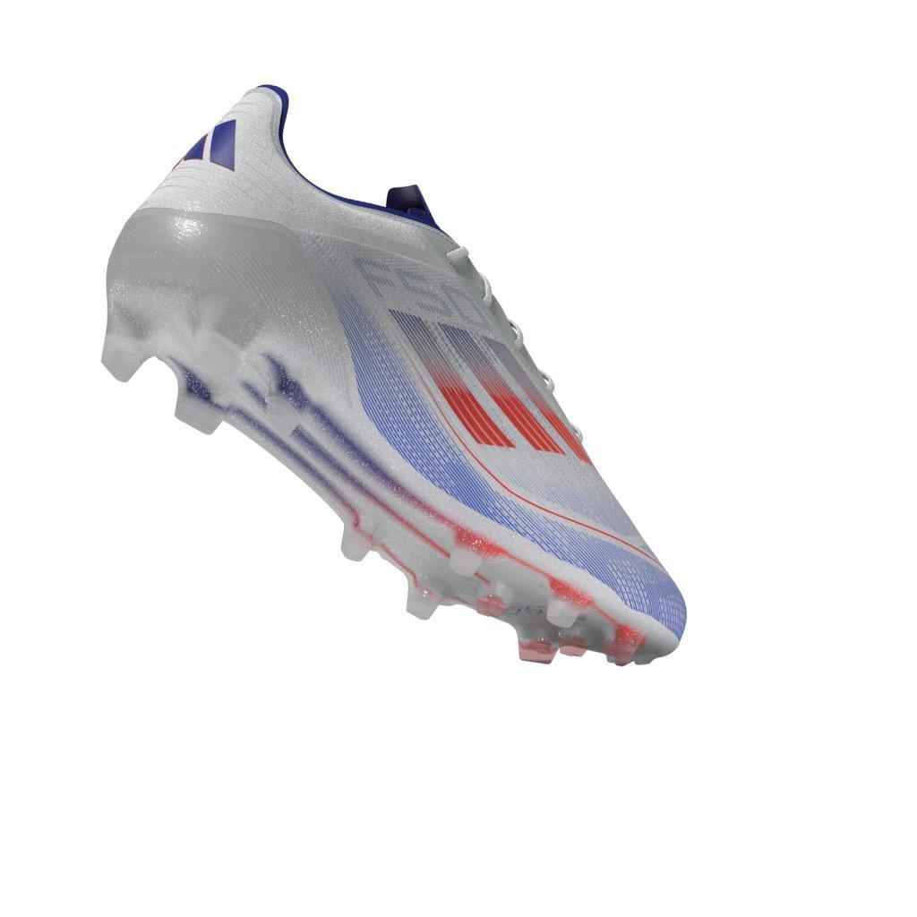 Unisex F50 Elite Firm Ground Boots, White, A901_ONE, large image number 7