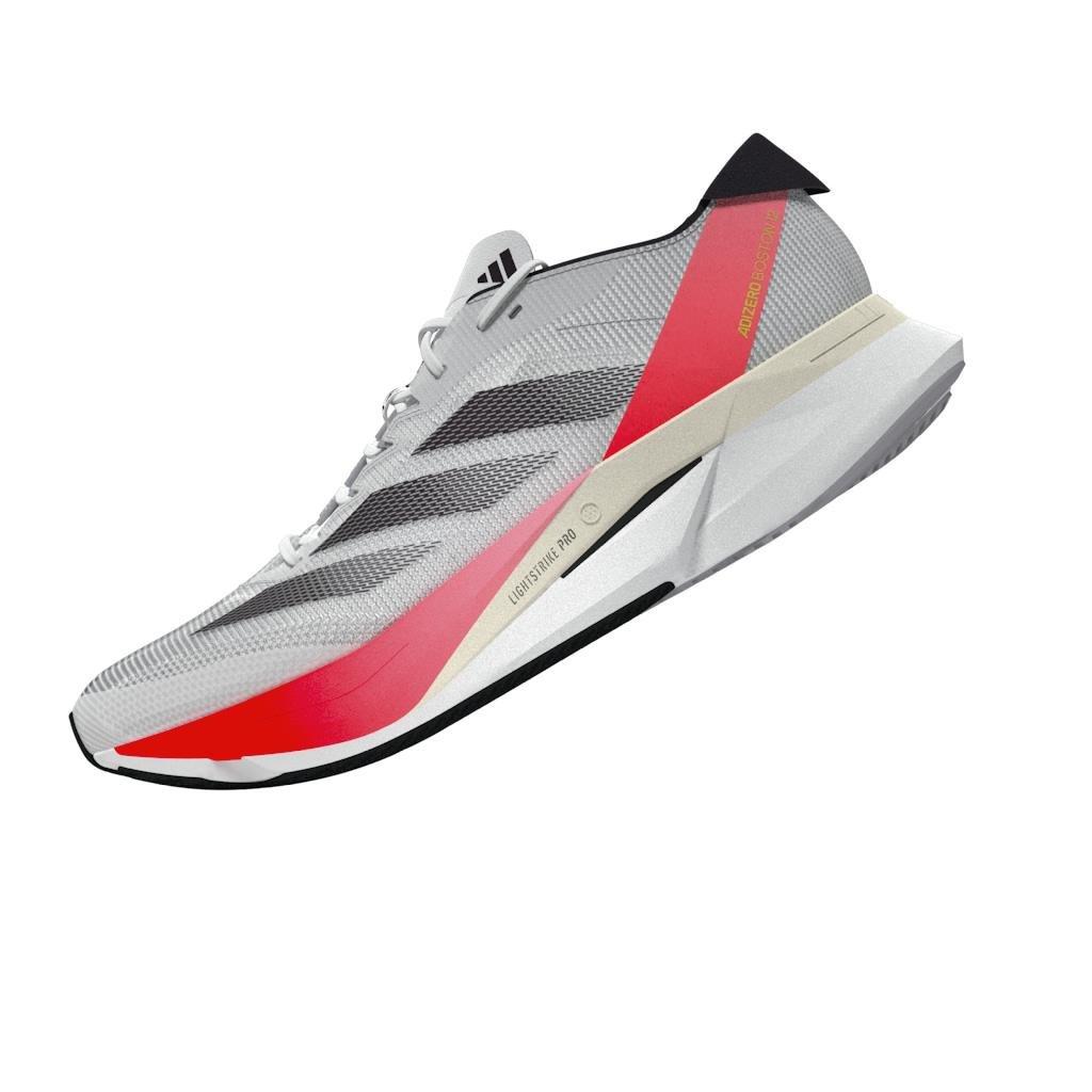 Adizero Boston 12 Shoes, White, A901_ONE, large image number 13