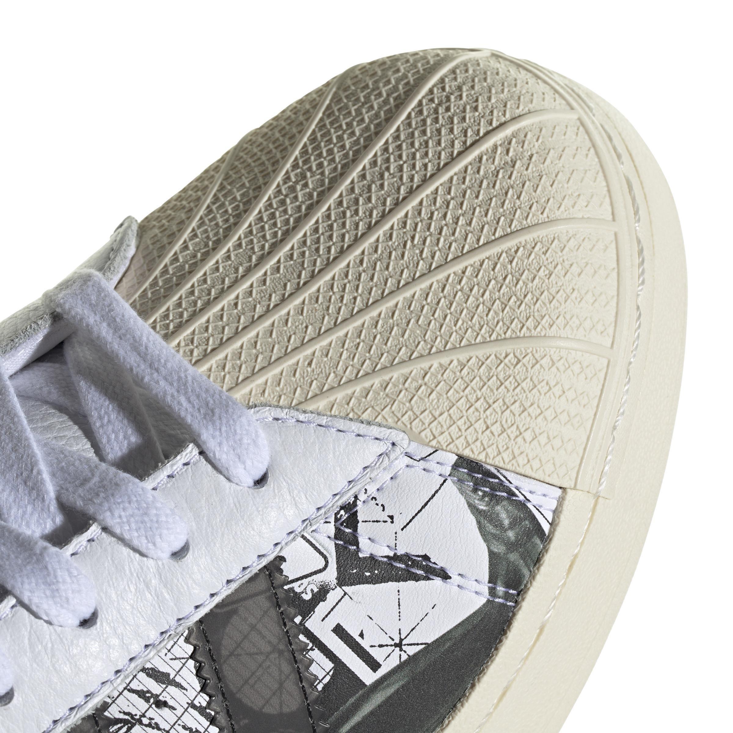 Unisex adidas Star Wars Superstar XLG Nanzuka Shoes, White, , large image number 4