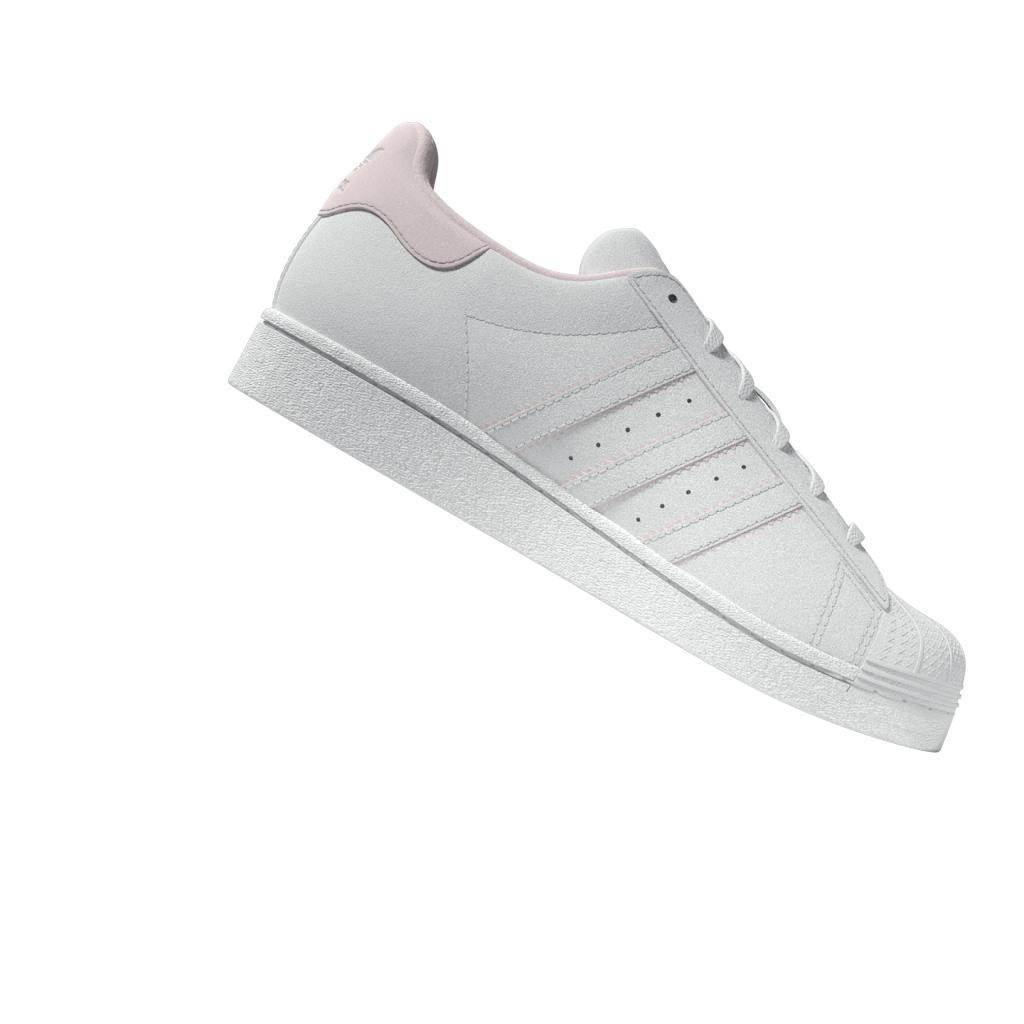 Unisex Kids Superstar Shoes, White, A901_ONE, large image number 12