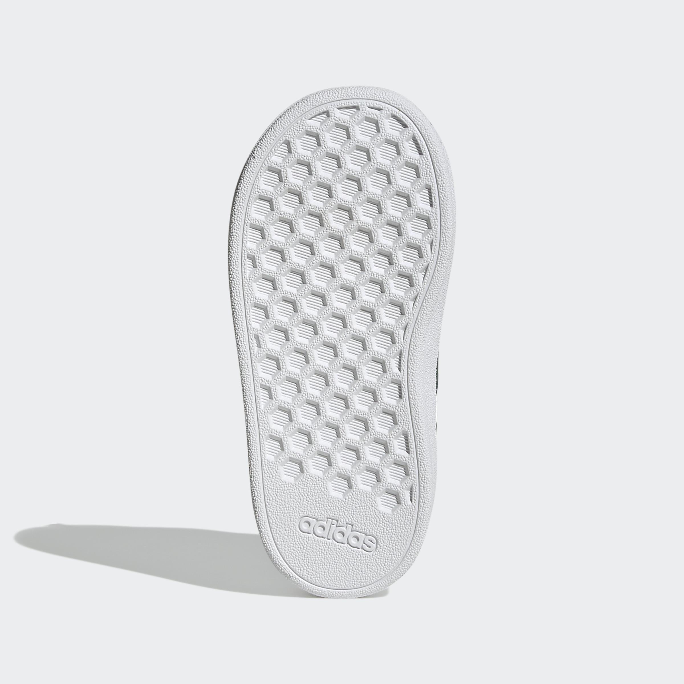 Kids Unisex Grand Court Lifestyle Hook and Loop Shoes, White, A901_ONE, large image number 7