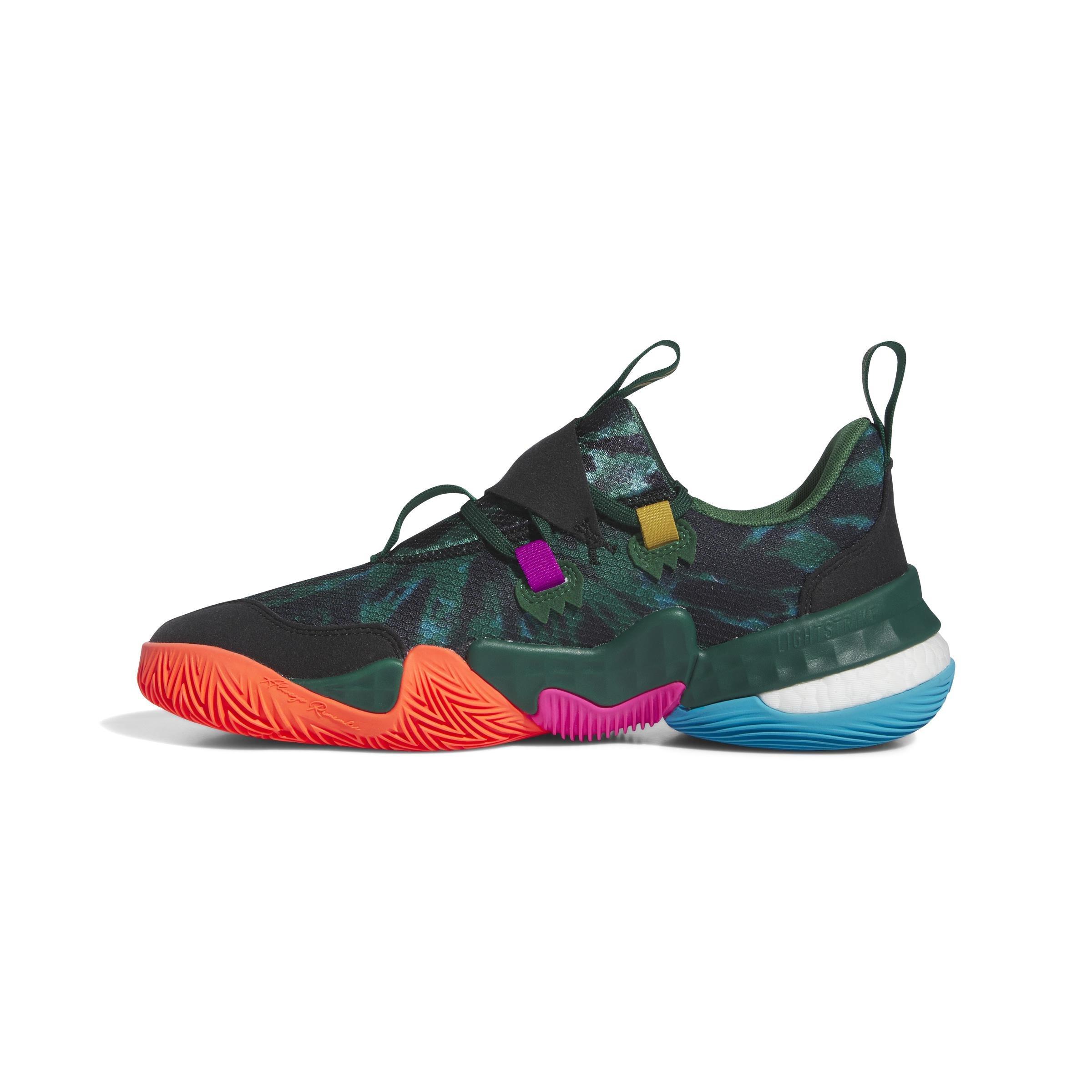 Unisex Trae Young 1 Shoes, Green, A901_ONE, large image number 4