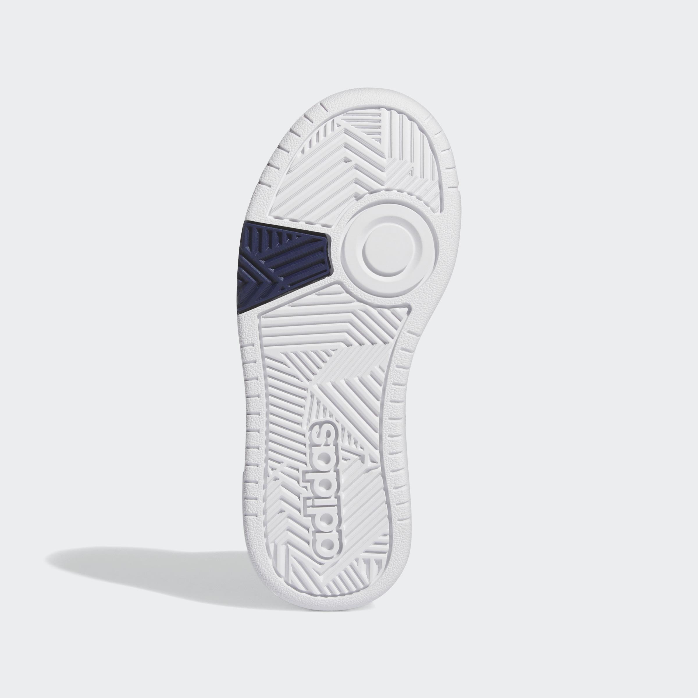 Kids Unisex Hoops Mid Shoes, White, A901_ONE, large image number 6