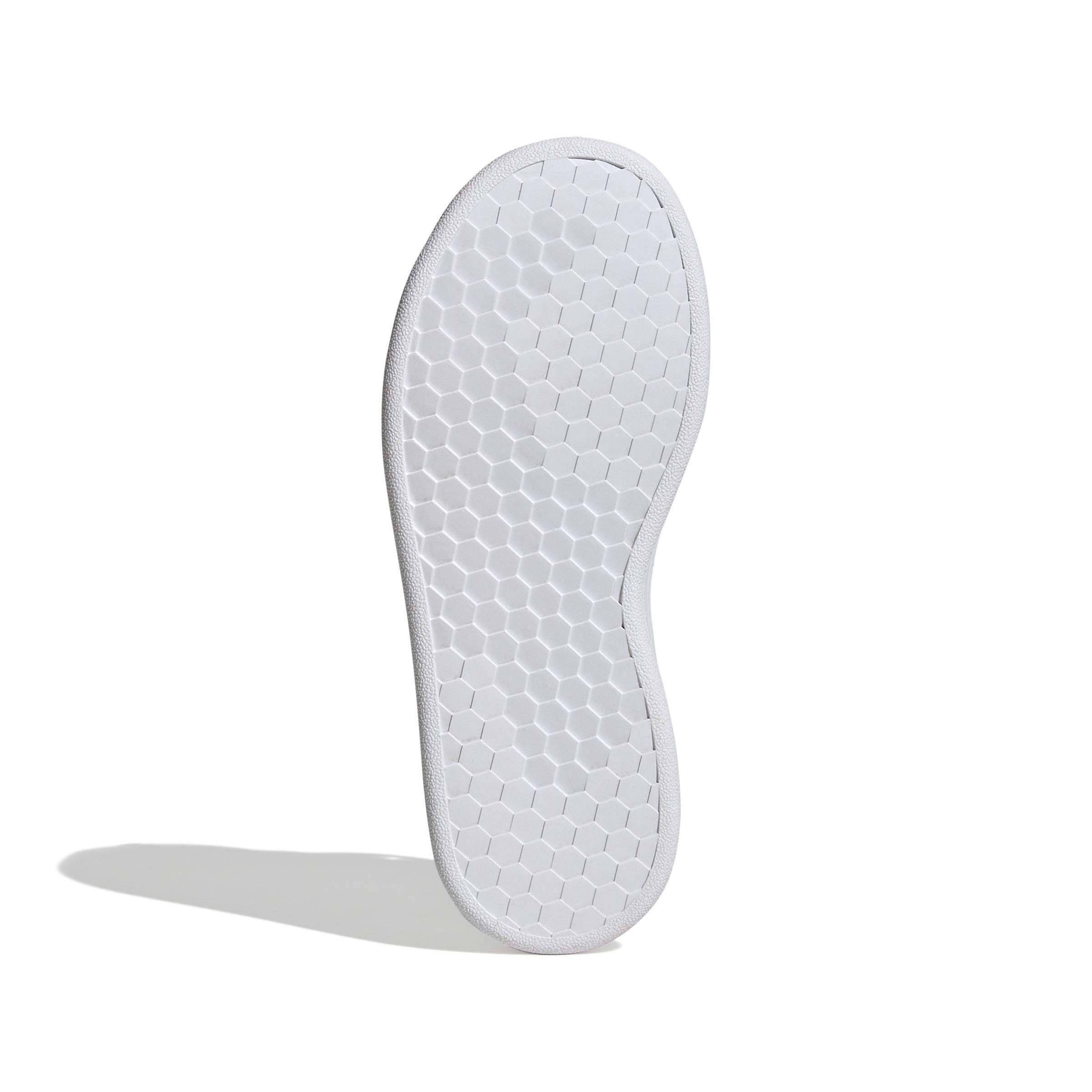 Unisex Advantage Court Lifestyle Hook-and-Loop Shoes, White, A901_ONE, large image number 9
