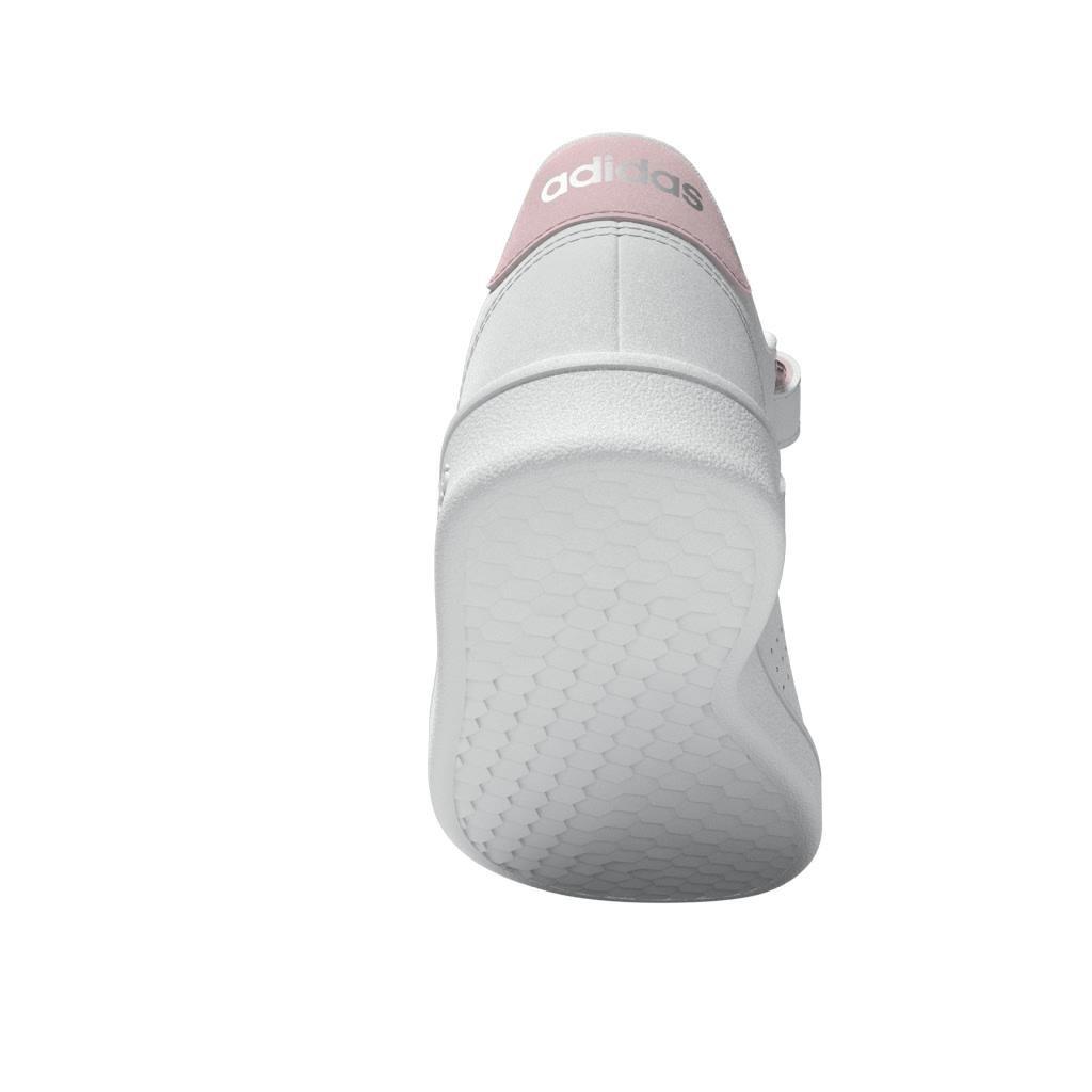 Unisex Advantage Court Lifestyle Hook-and-Loop Shoes, White, A901_ONE, large image number 10