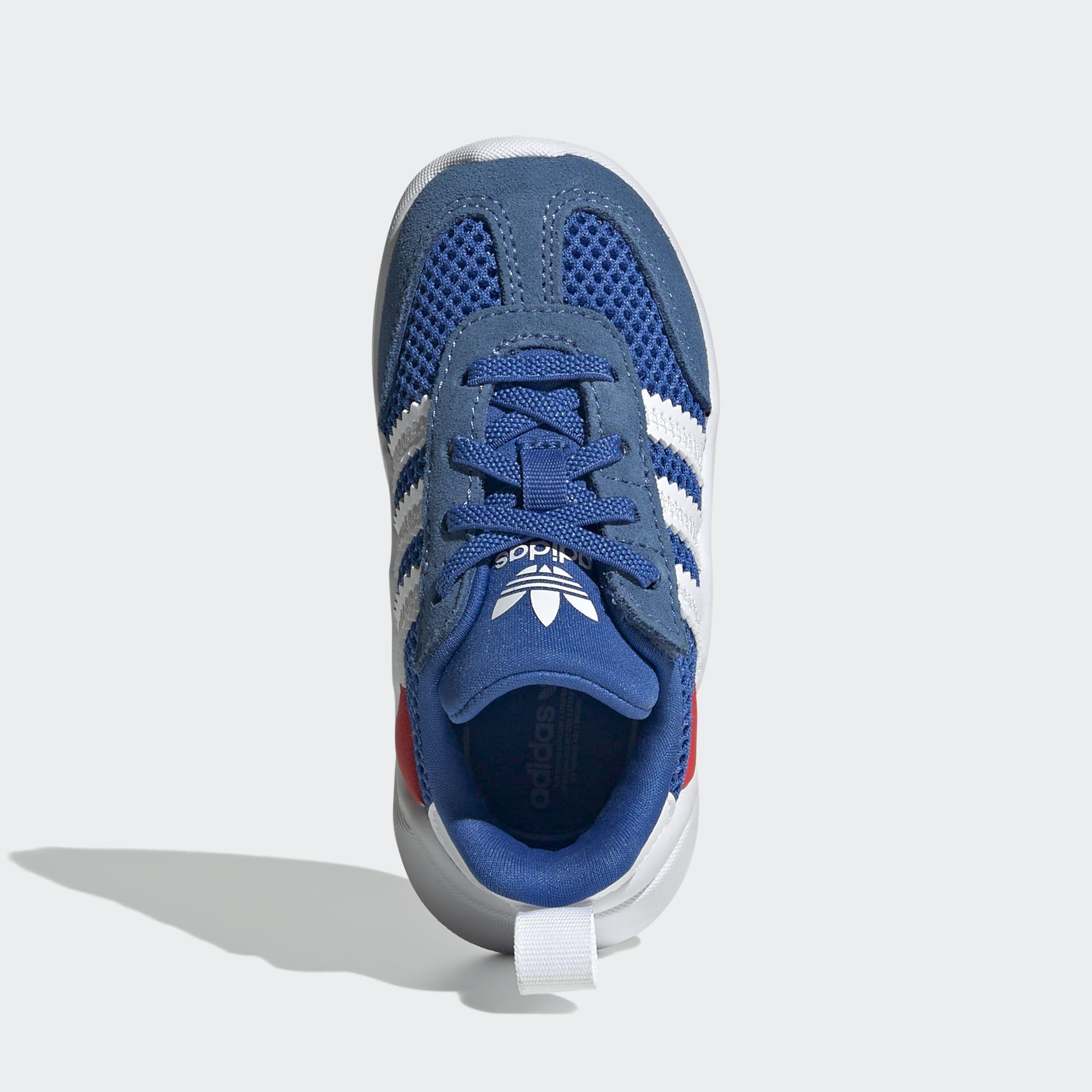 Kids Unisex Adifom 70s Comfort Closure Elastic Laces Shoes, Blue, A901_ONE, medium