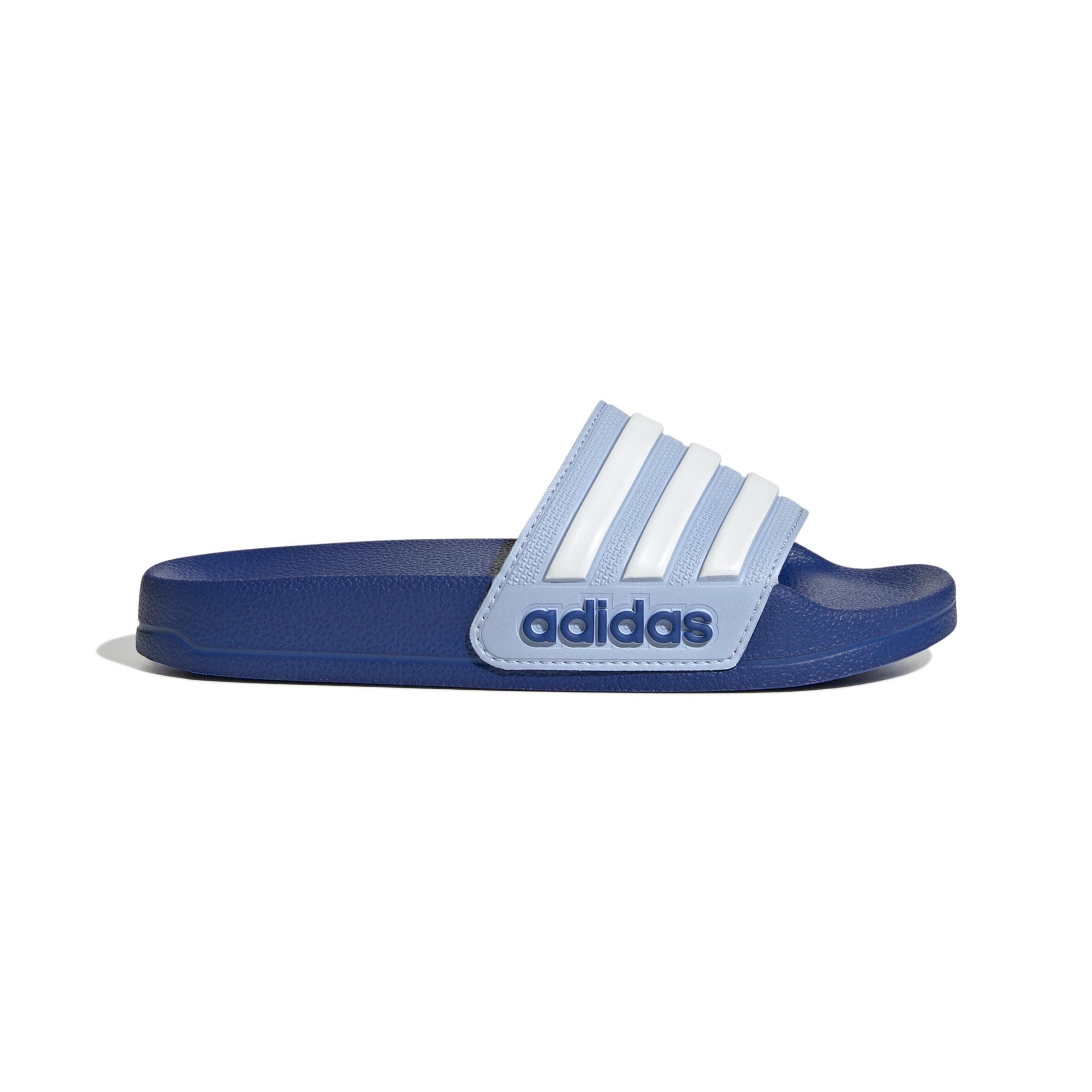 Unisex Kids Adilette Shower Slides, Blue, , large image number 0