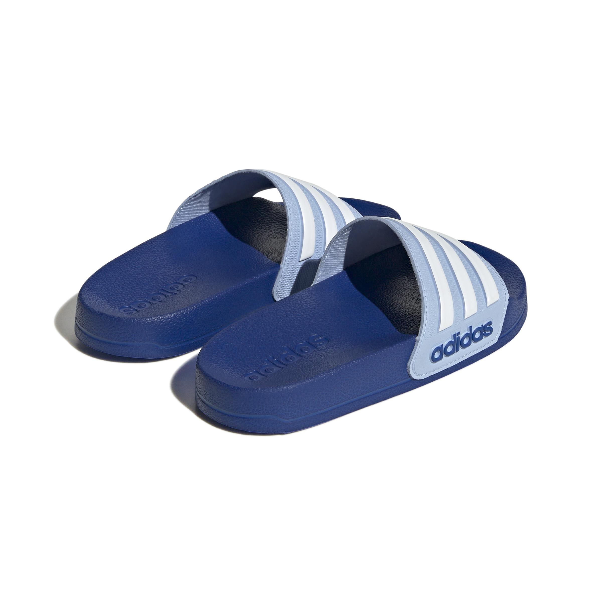 Unisex Kids Adilette Shower Slides, Blue, , large image number 2