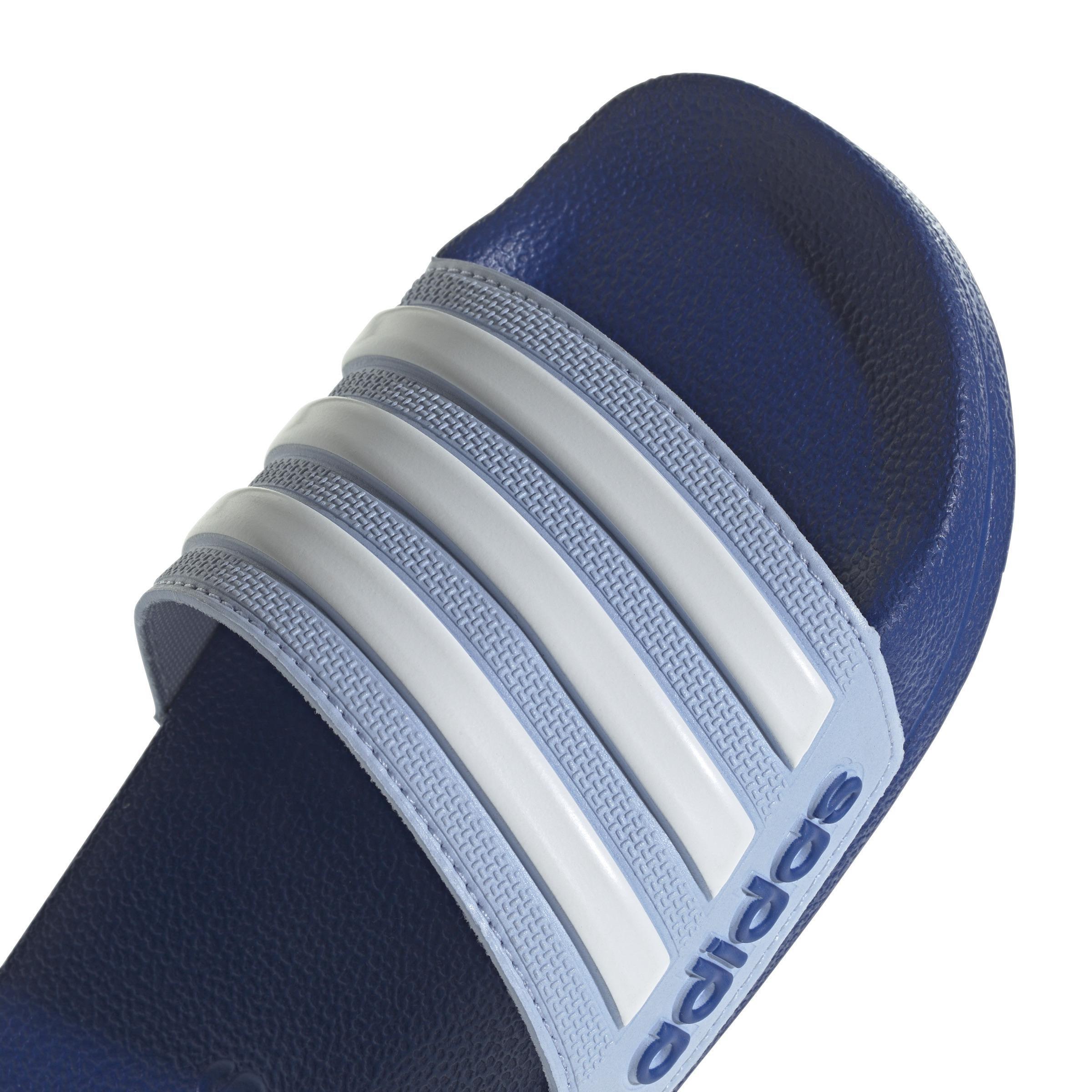 Unisex Kids Adilette Shower Slides, Blue, , large image number 4