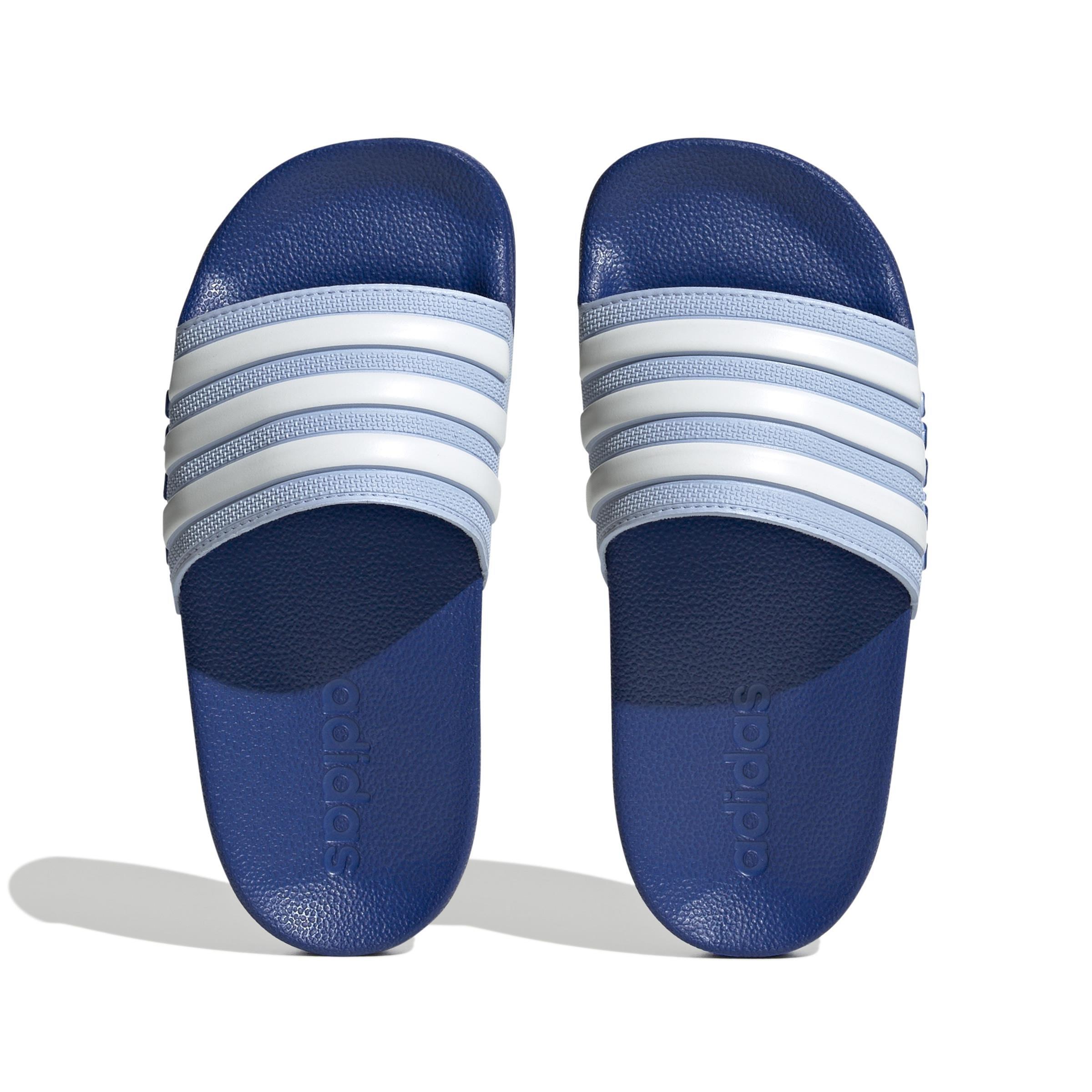 Unisex Kids Adilette Shower Slides, Blue, , large image number 6