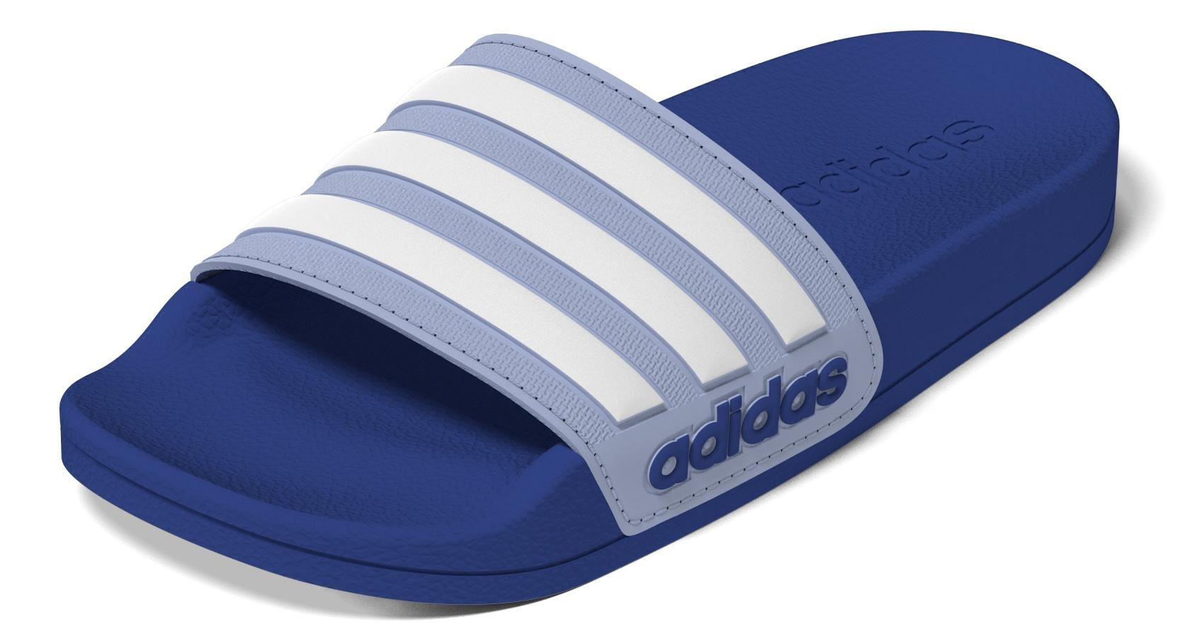 Unisex Adilette Shower Slides, Blue, A901_ONE, large image number 12