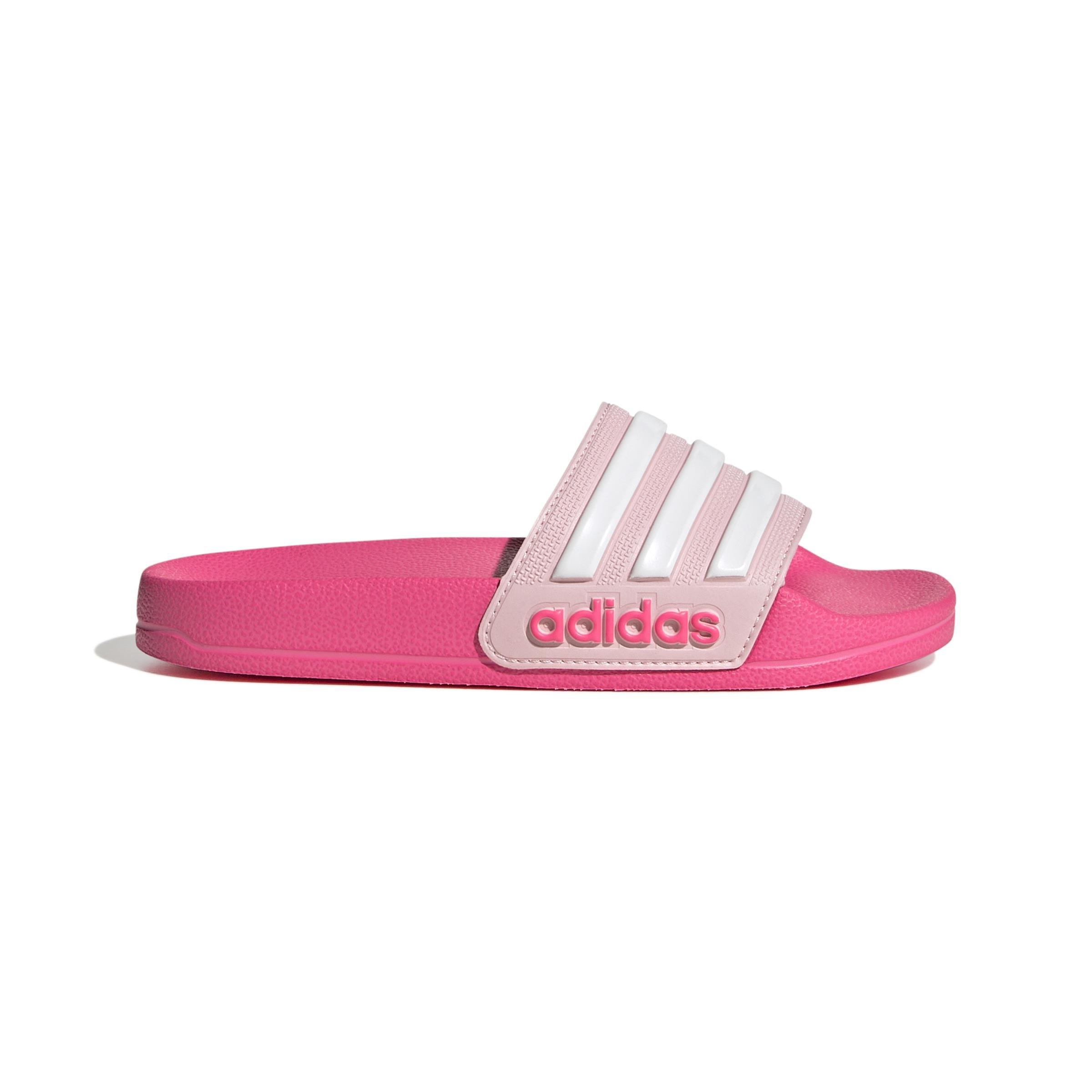 Unisex Kids Adilette Shower Slides, Pink, A901_ONE, large image number 0