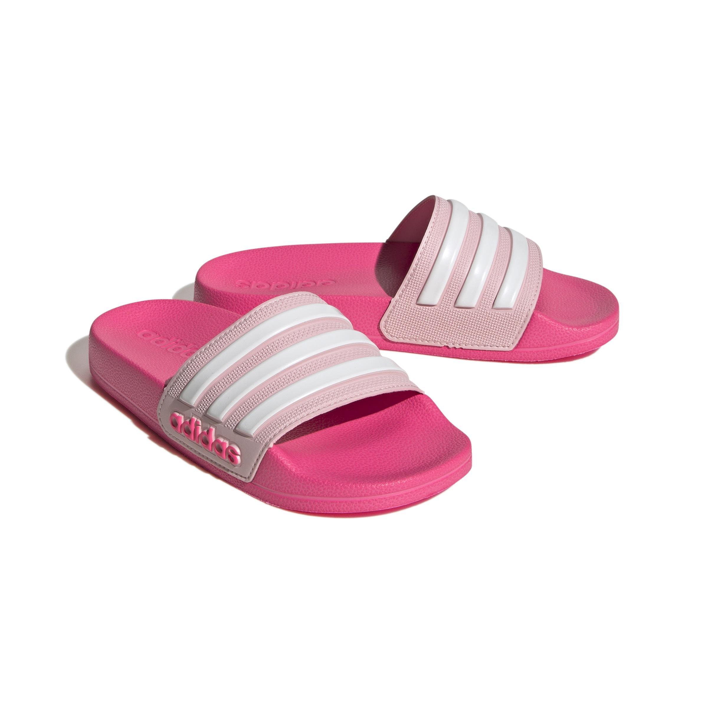Unisex Kids Adilette Shower Slides, Pink, A901_ONE, large image number 2